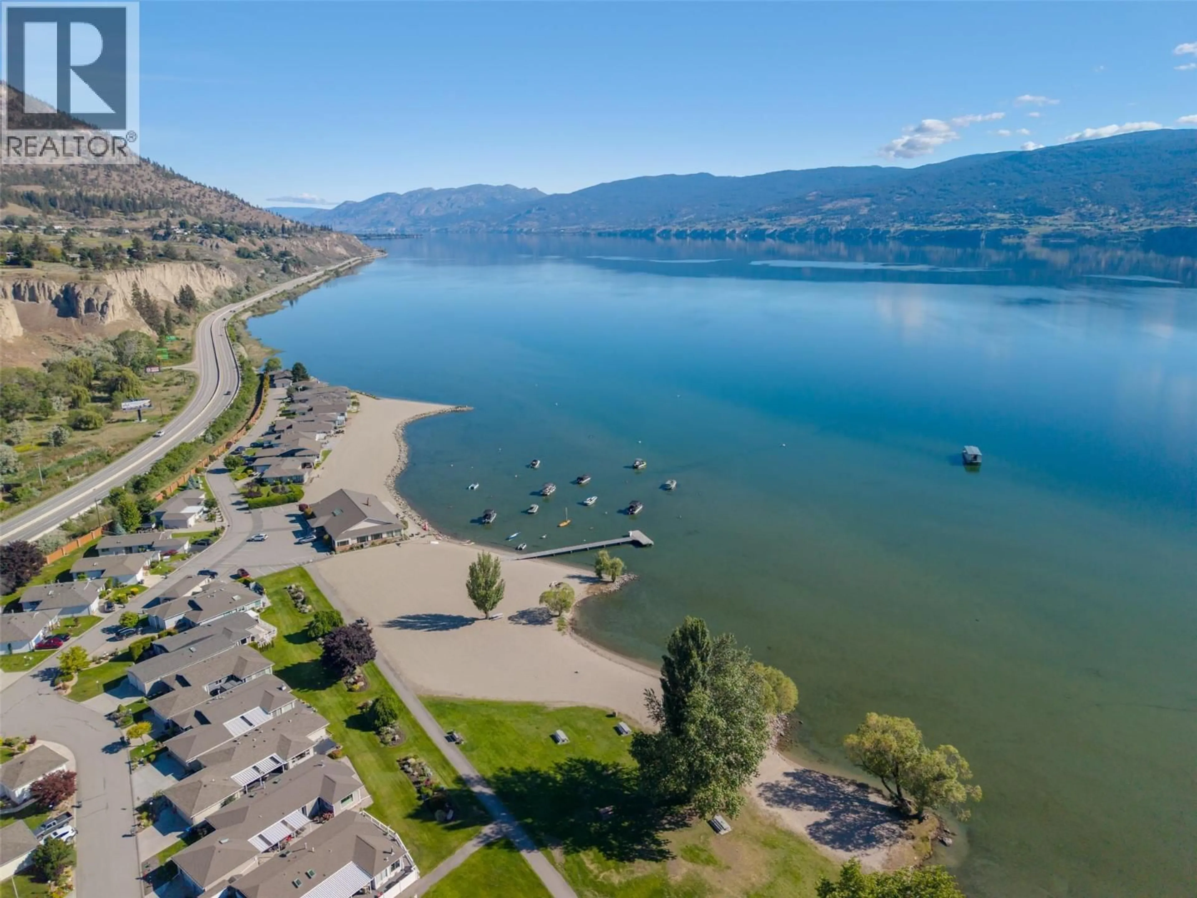 A pic from outside/outdoor area/front of a property/back of a property/a pic from drone, water/lake/river/ocean view for 331 FALCON DRIVE, Penticton British Columbia V2A8K6
