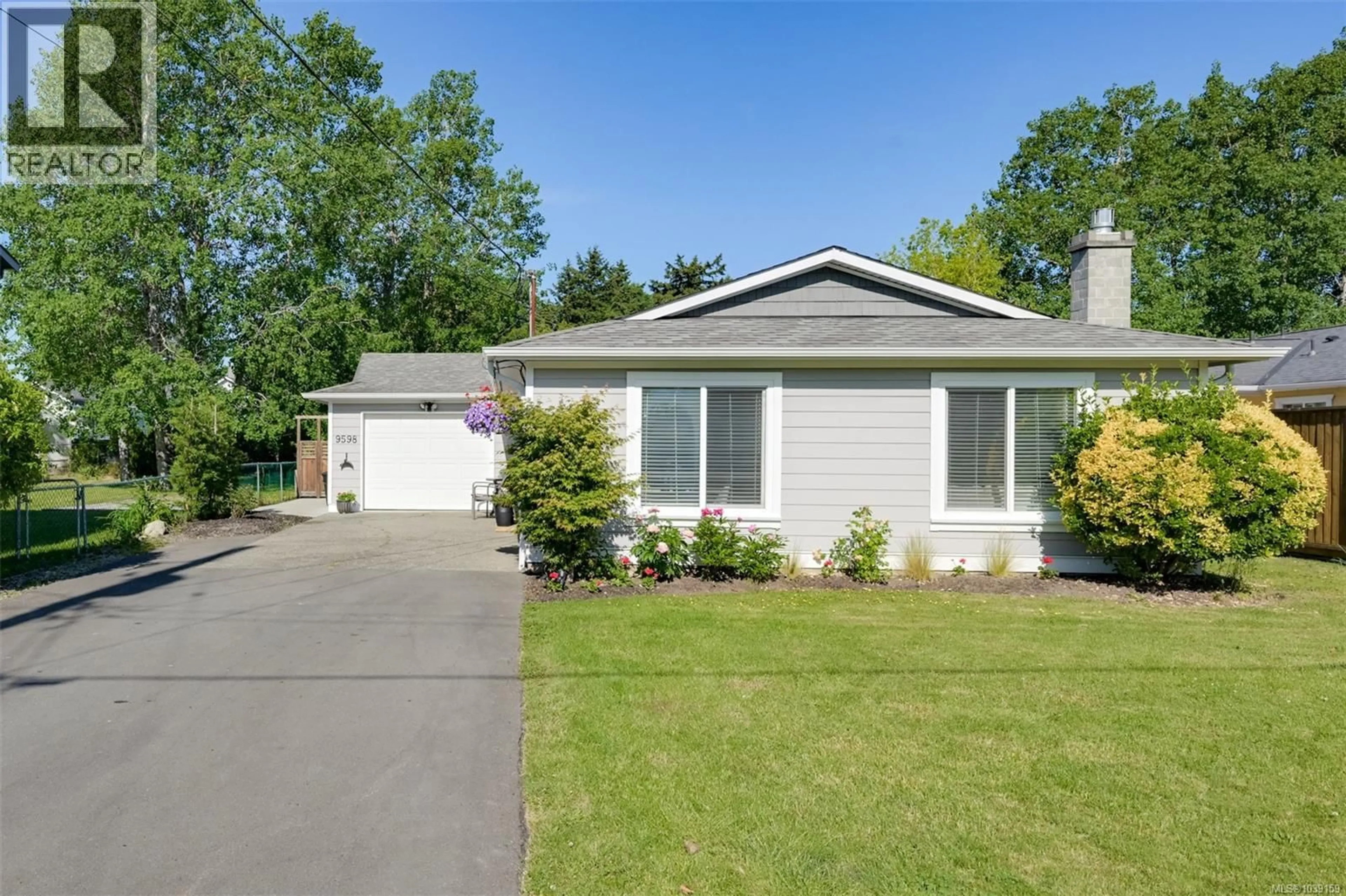 Home with vinyl exterior material, street for 9598 EPCO DRIVE, Sidney British Columbia V8L2T2