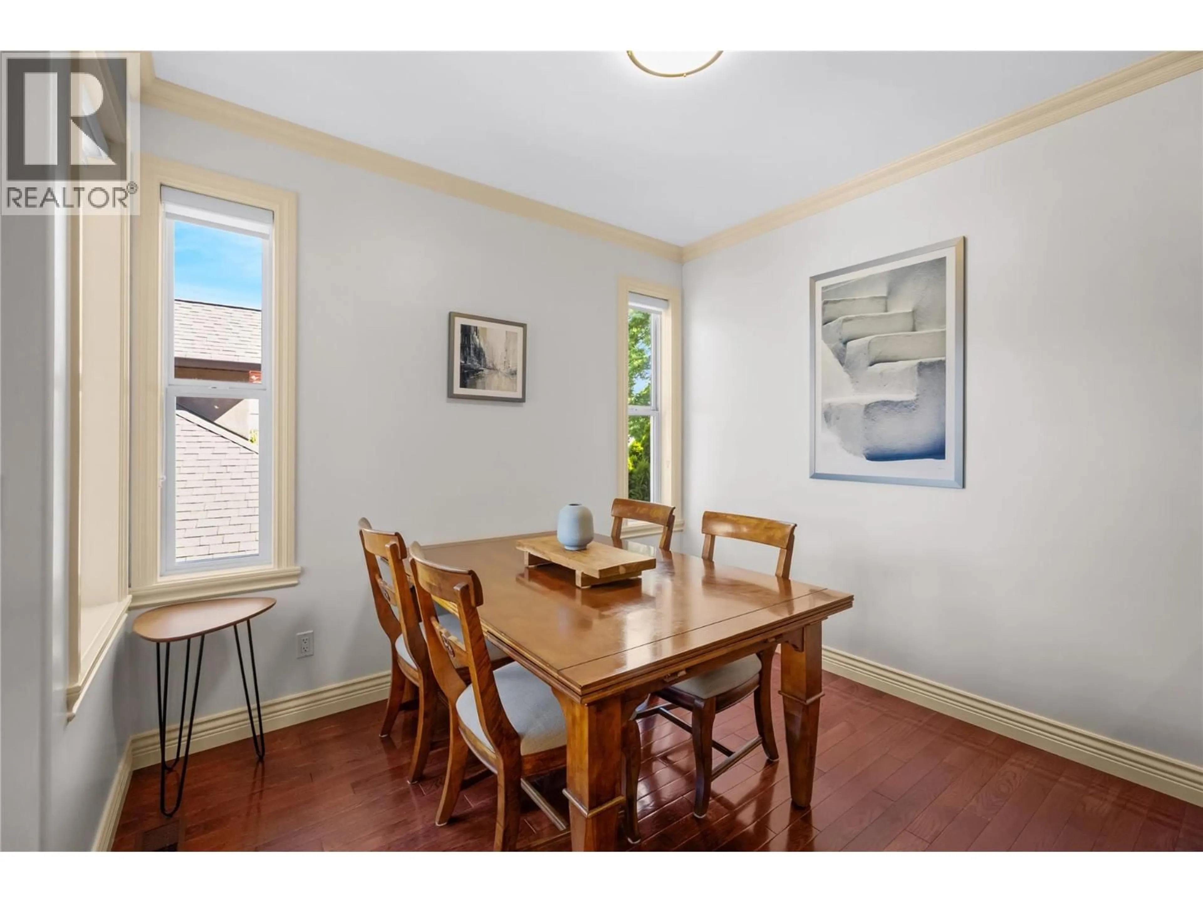 Dining room, wood/laminate floor for 137 BRUNSWICK STREET, Penticton British Columbia V2A5P6