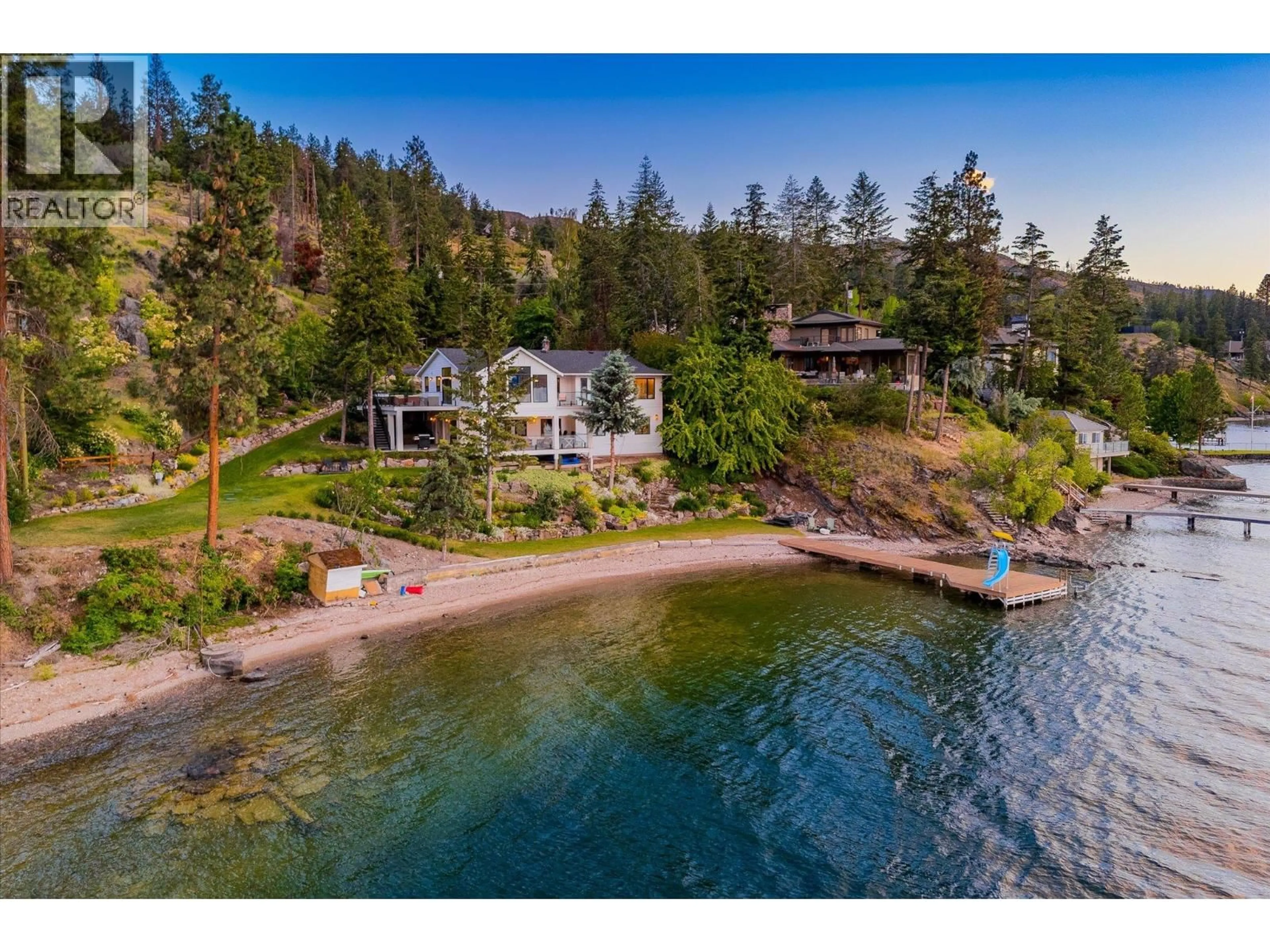 A pic from outside/outdoor area/front of a property/back of a property/a pic from drone, water/lake/river/ocean view for 275 SWICK ROAD, Kelowna British Columbia V1W4J5