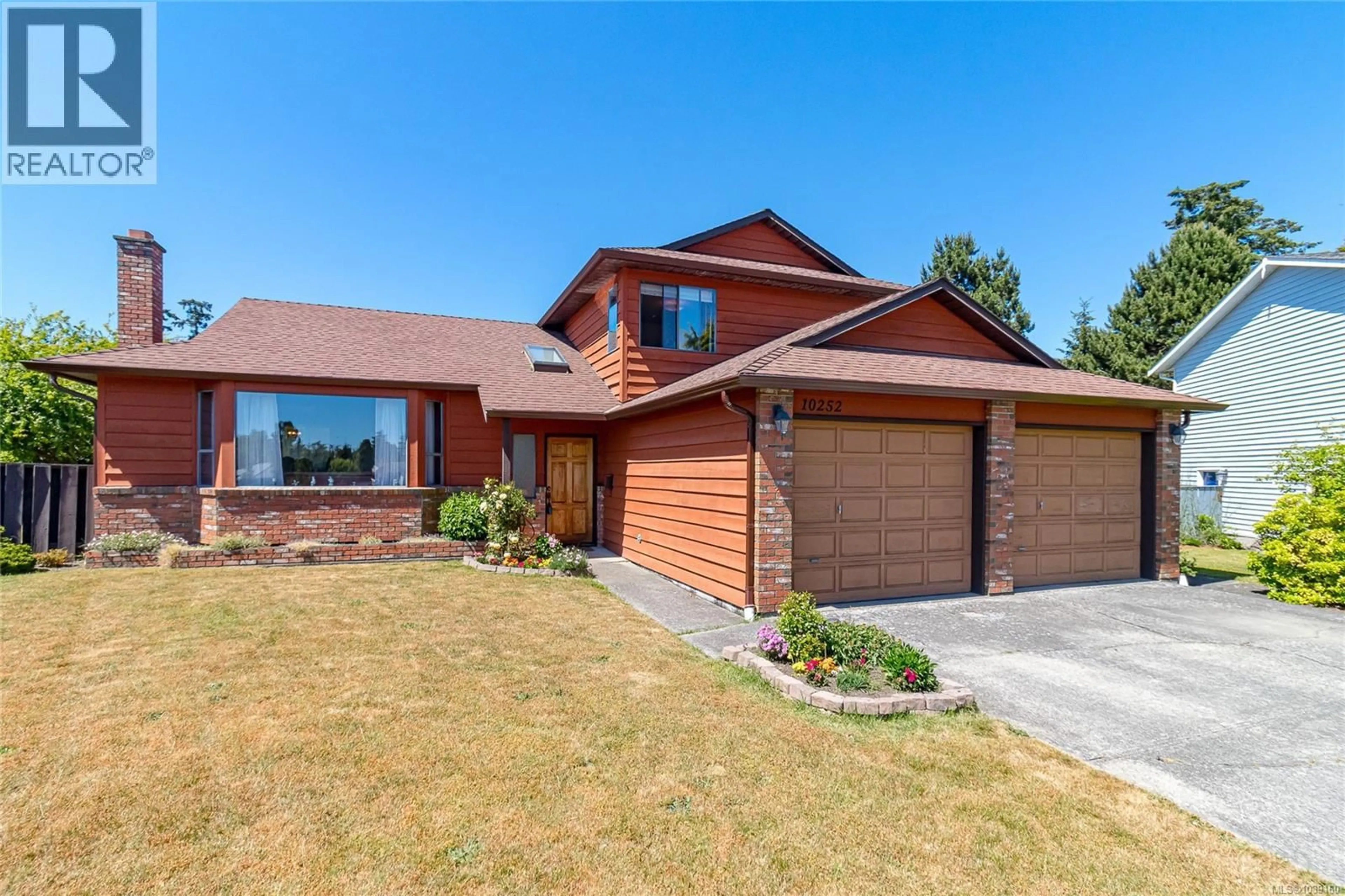 Home with brick exterior material, street for 10252 ASHBY COURT, Sidney British Columbia V8L4X8