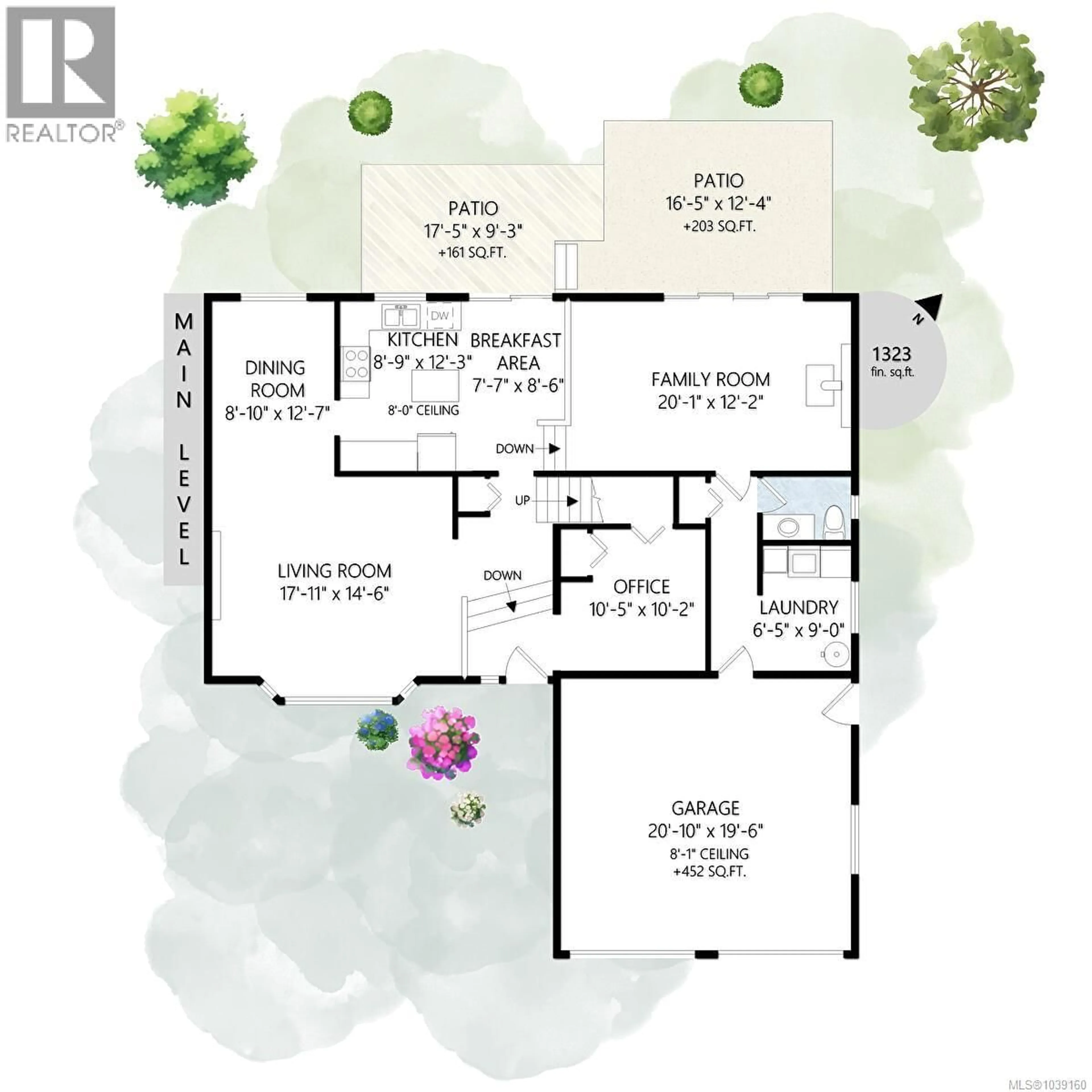 Floor plan for 10252 ASHBY COURT, Sidney British Columbia V8L4X8