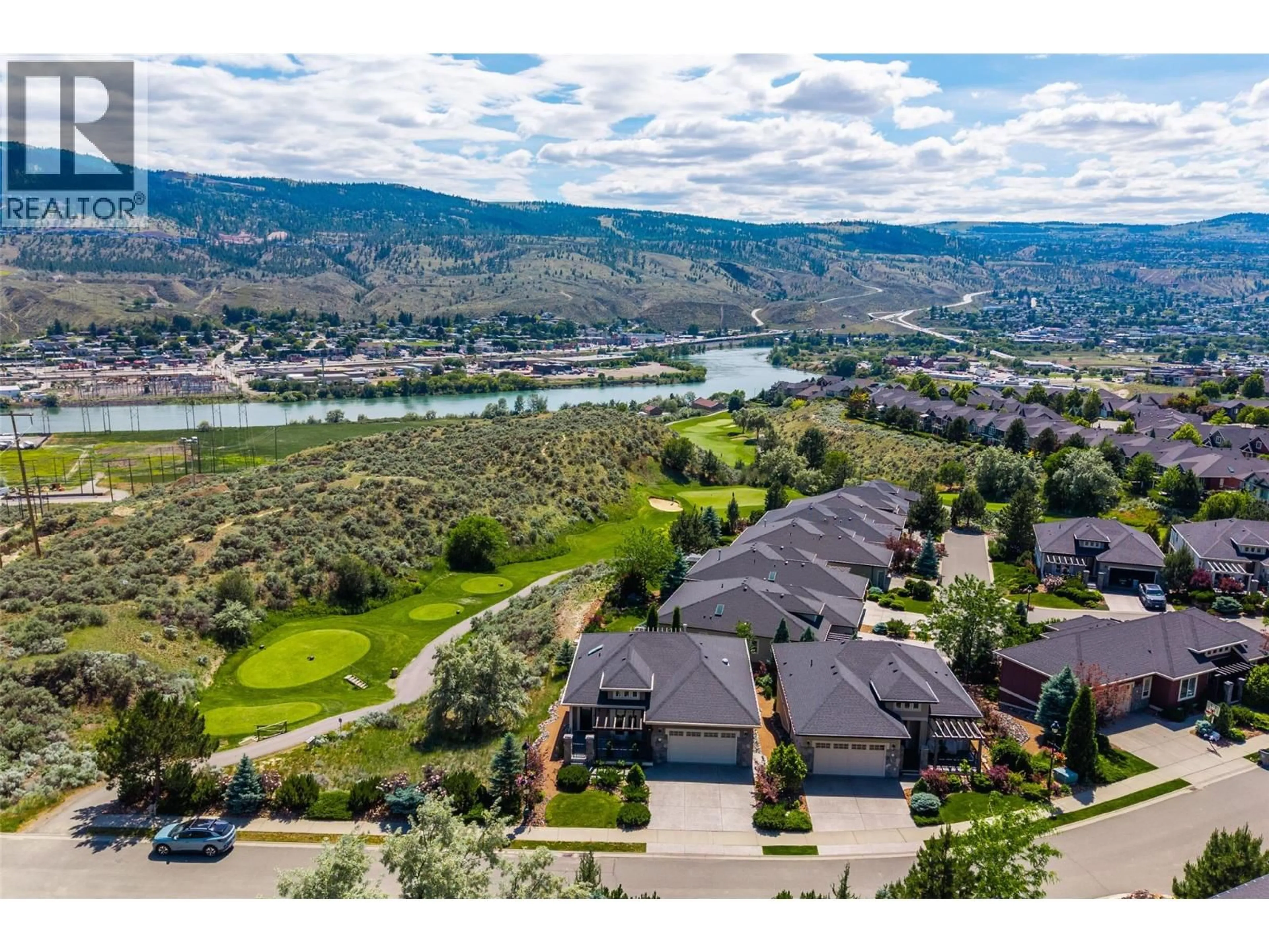 A pic from outside/outdoor area/front of a property/back of a property/a pic from drone, water/lake/river/ocean view for 52 - 1900 IRONGATE PLACE, Kamloops British Columbia V2H0B1