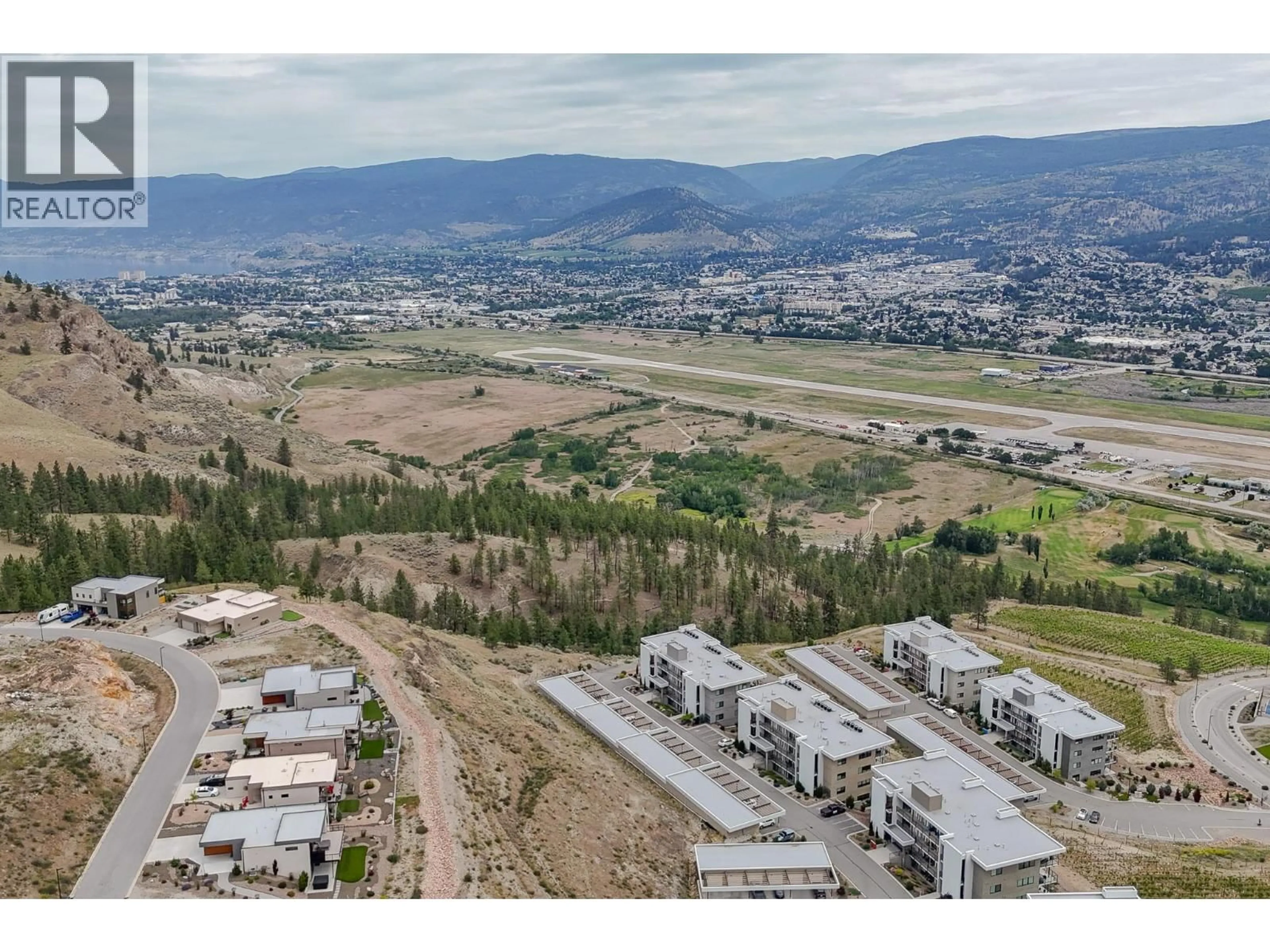 A pic from outside/outdoor area/front of a property/back of a property/a pic from drone, mountain view for 712 - 700 VISTA PARK, Penticton British Columbia V2A0B2