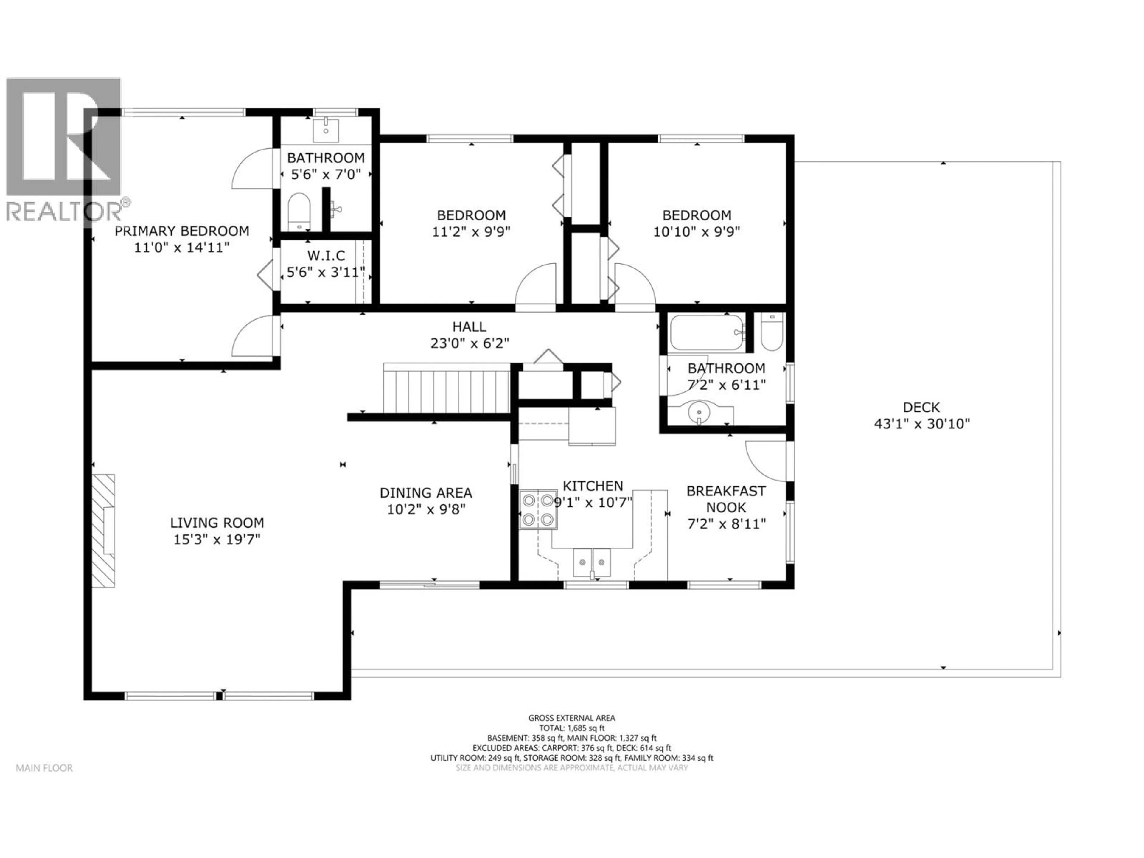 Floor plan for 454 GRANDVIEW BENCH ROAD, Salmon Arm British Columbia V1E2Y4