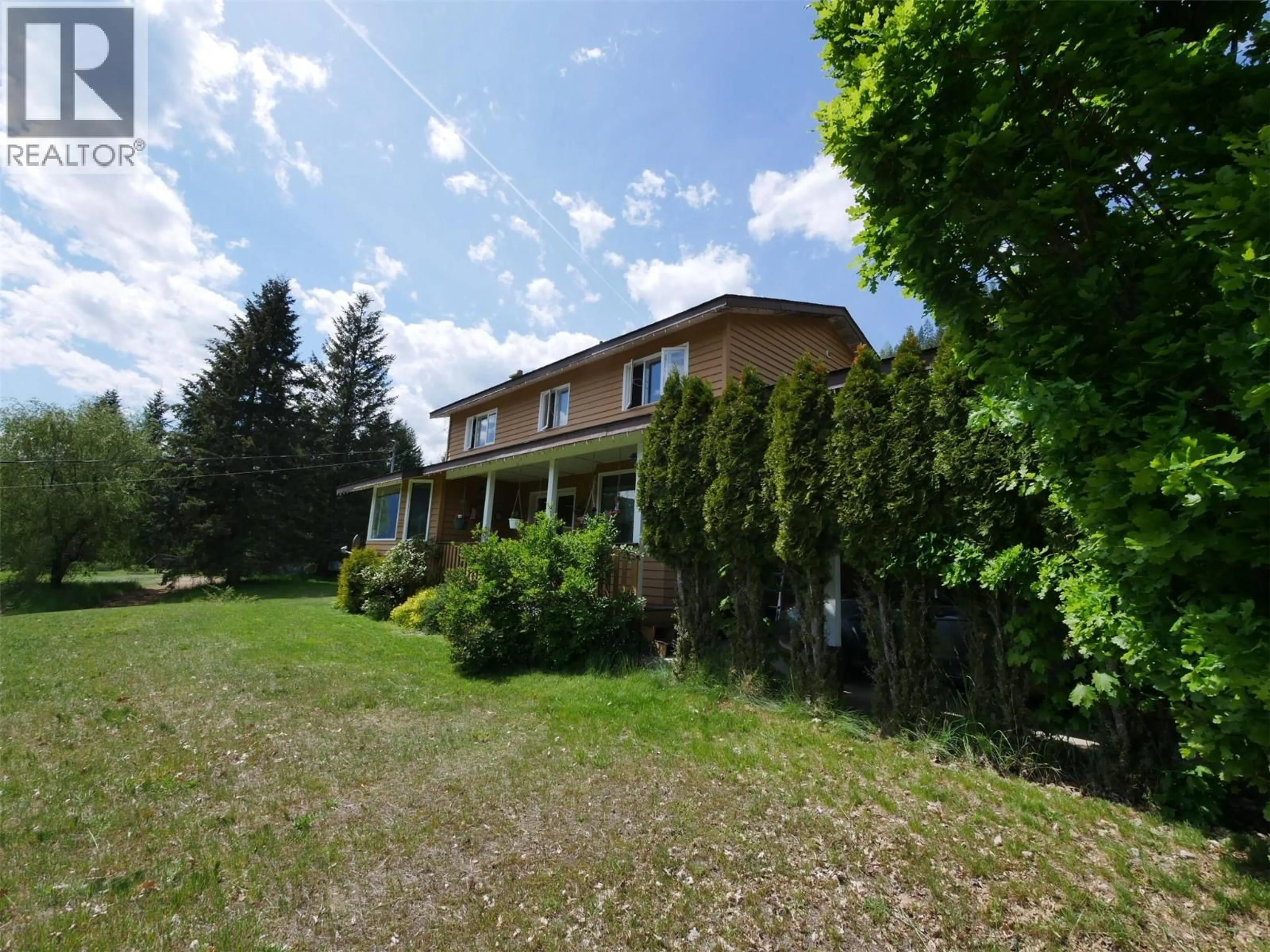 A pic from outside/outdoor area/front of a property/back of a property/a pic from drone, unknown for 6785 PERRYS BACK ROAD, Appledale British Columbia V0G2J0