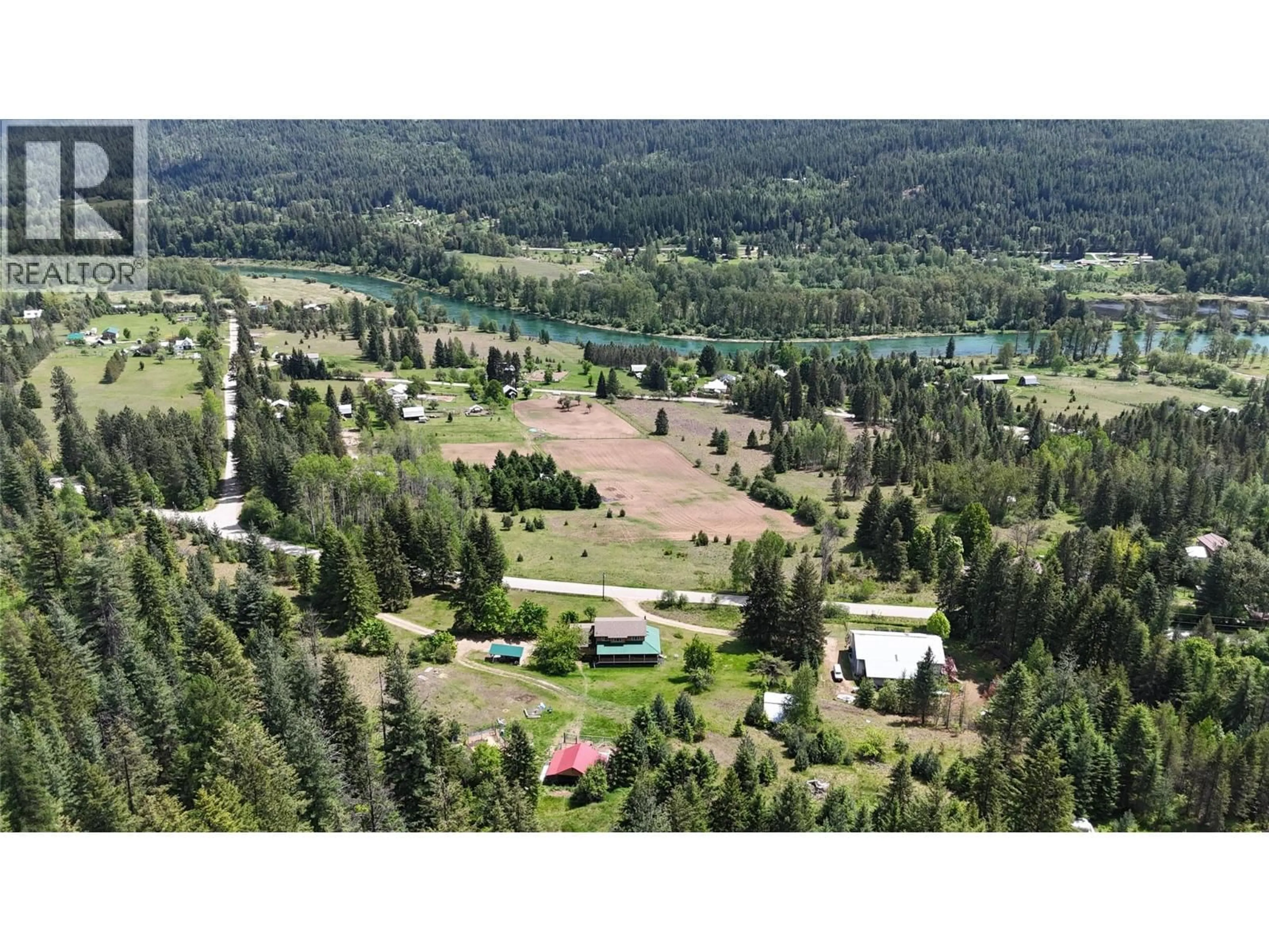 A pic from outside/outdoor area/front of a property/back of a property/a pic from drone, unknown for 6785 PERRYS BACK ROAD, Appledale British Columbia V0G2J0