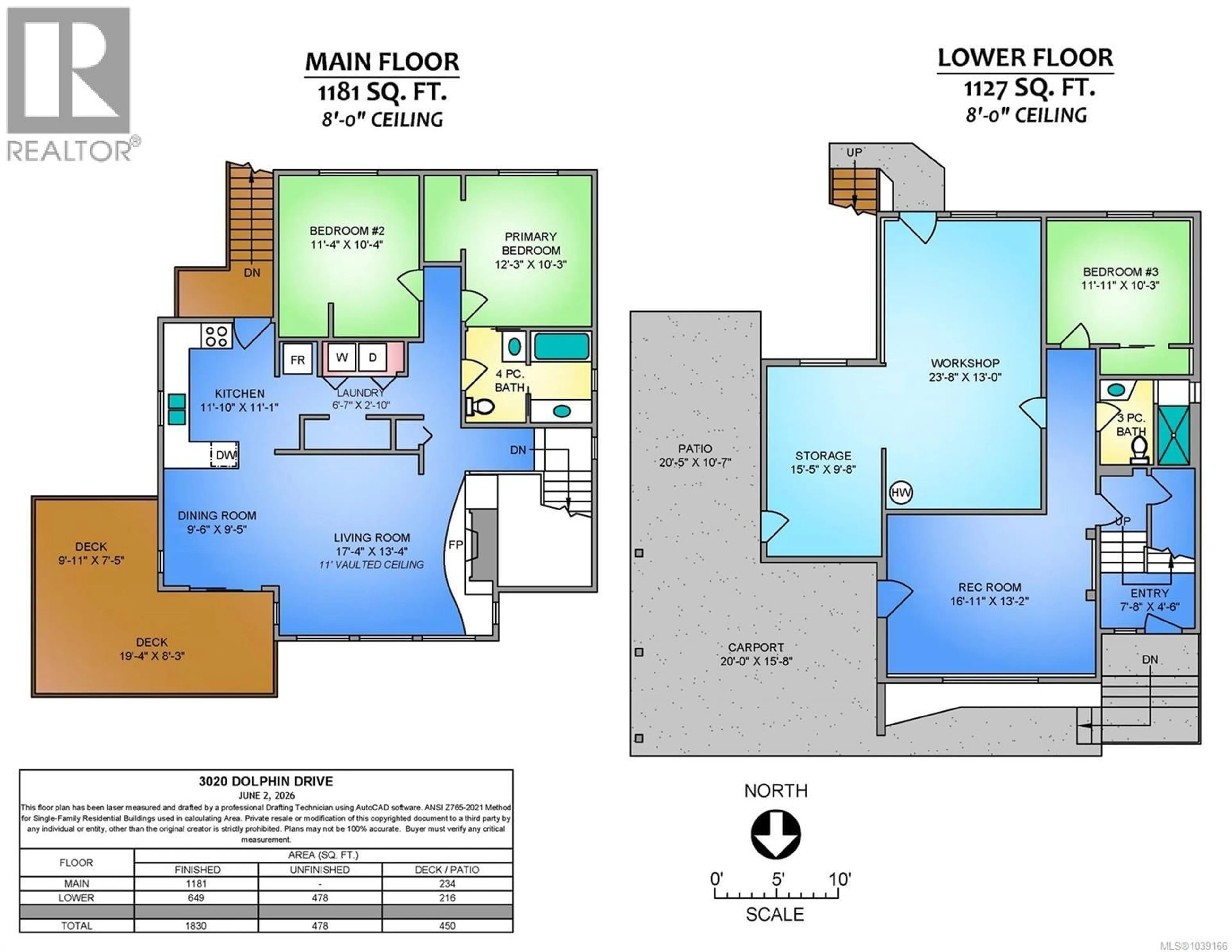 Floor plan for 3020 DOLPHIN DRIVE, Nanoose Bay British Columbia V9P9J3