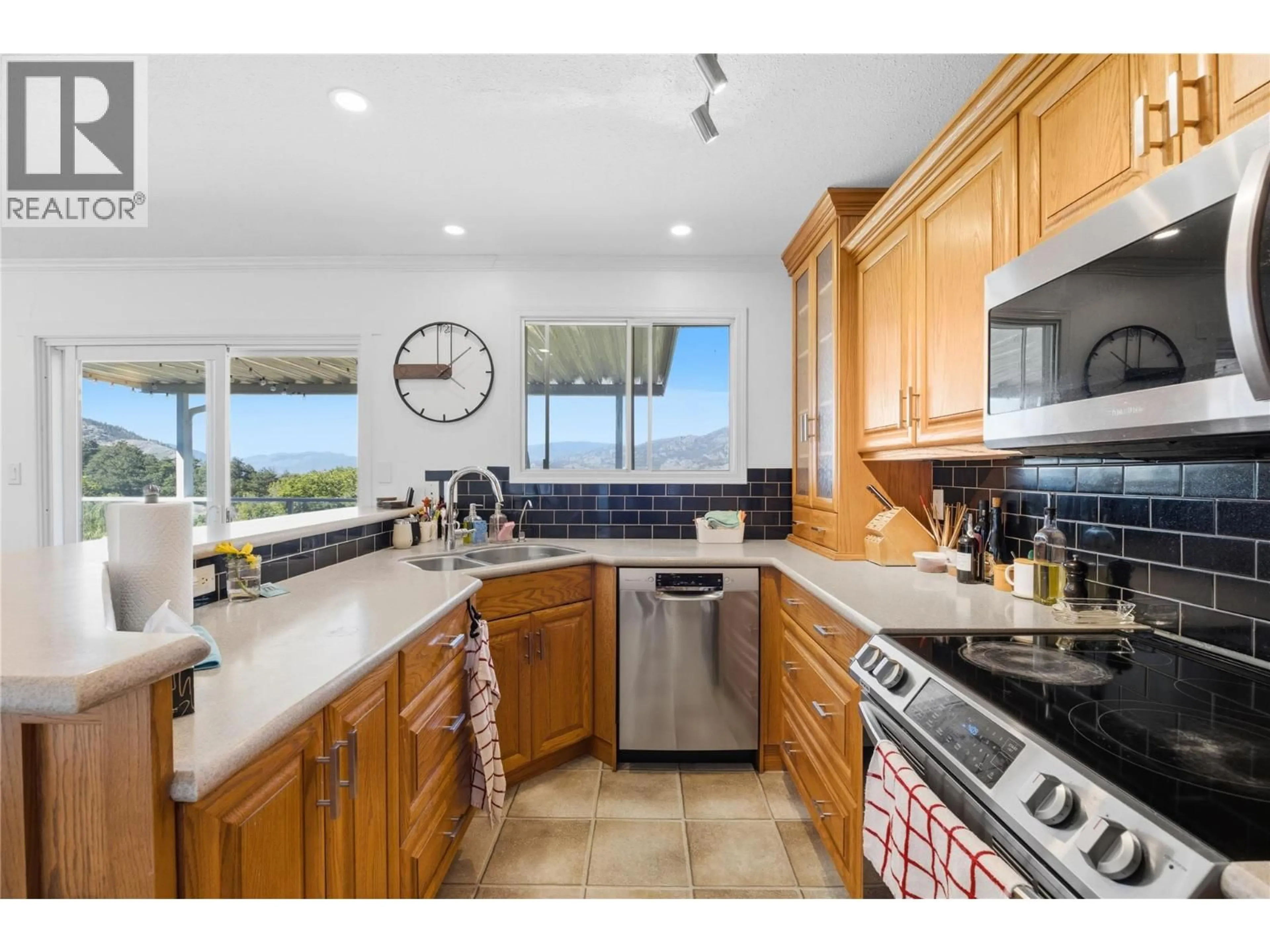 Open concept kitchen, ceramic/tile floor for 199 LAKEHILL ROAD, Kaleden British Columbia V0H1K0