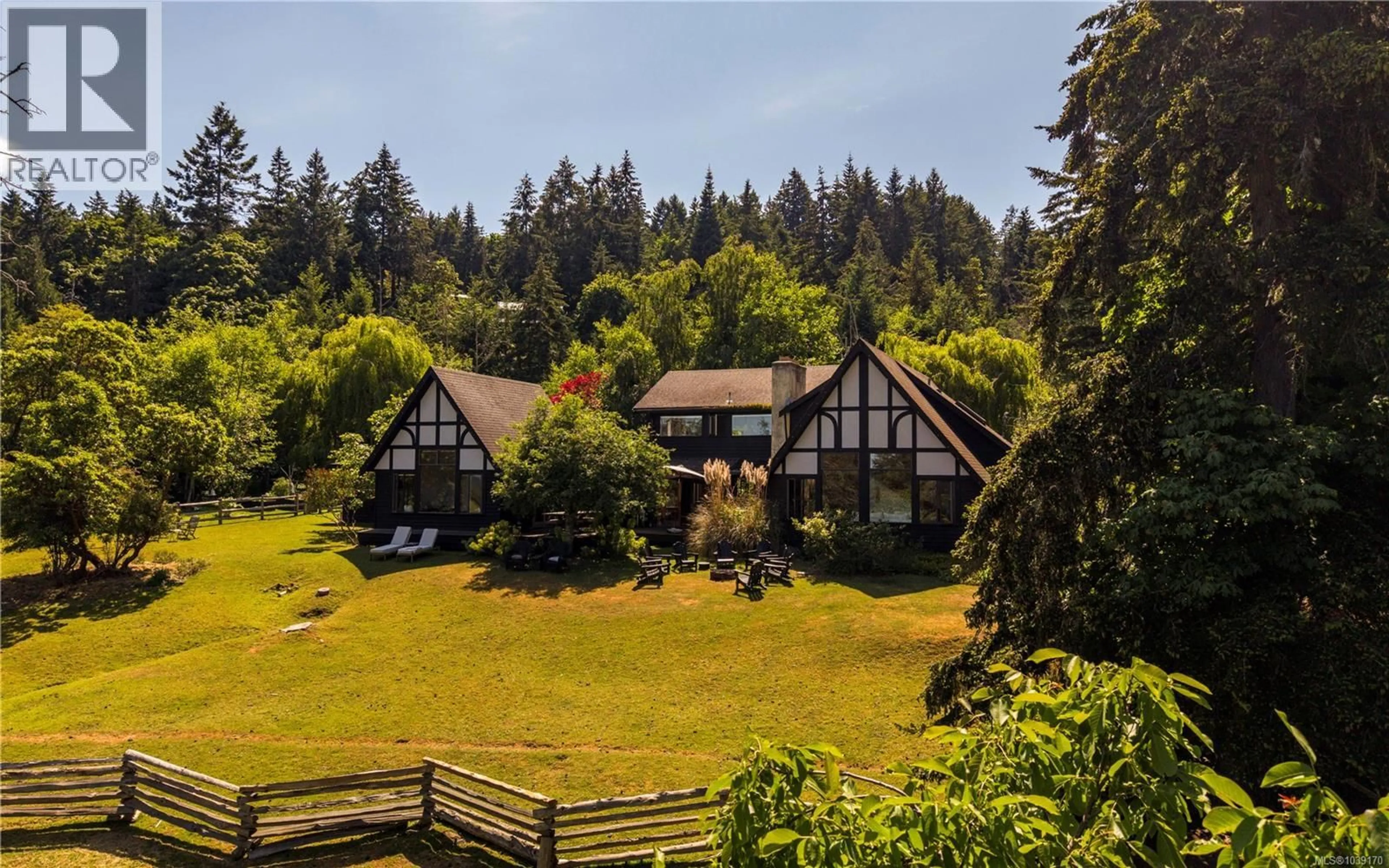 A pic from outside/outdoor area/front of a property/back of a property/a pic from drone, forest/trees view for 133 ARNELL WAY, Salt Spring British Columbia V8K2G1