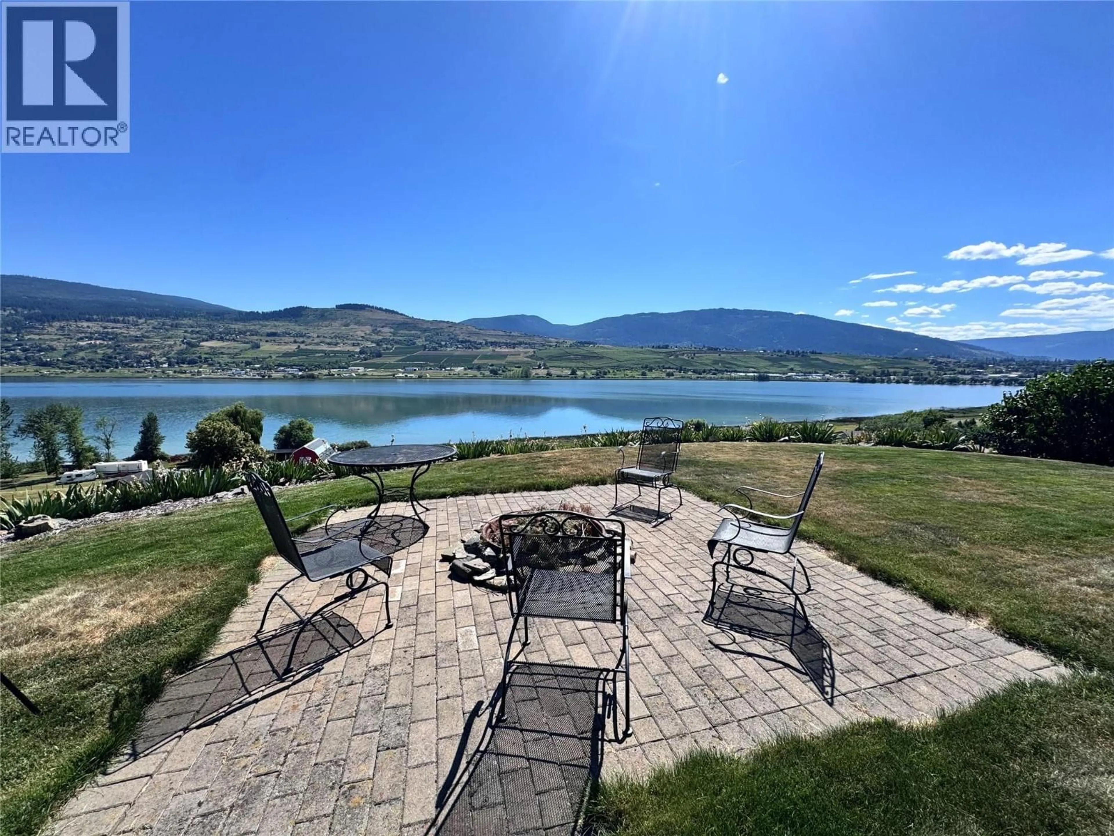 Patio, water/lake/river/ocean view for 6902 OLD KAMLOOPS ROAD, Vernon British Columbia V1H1W1