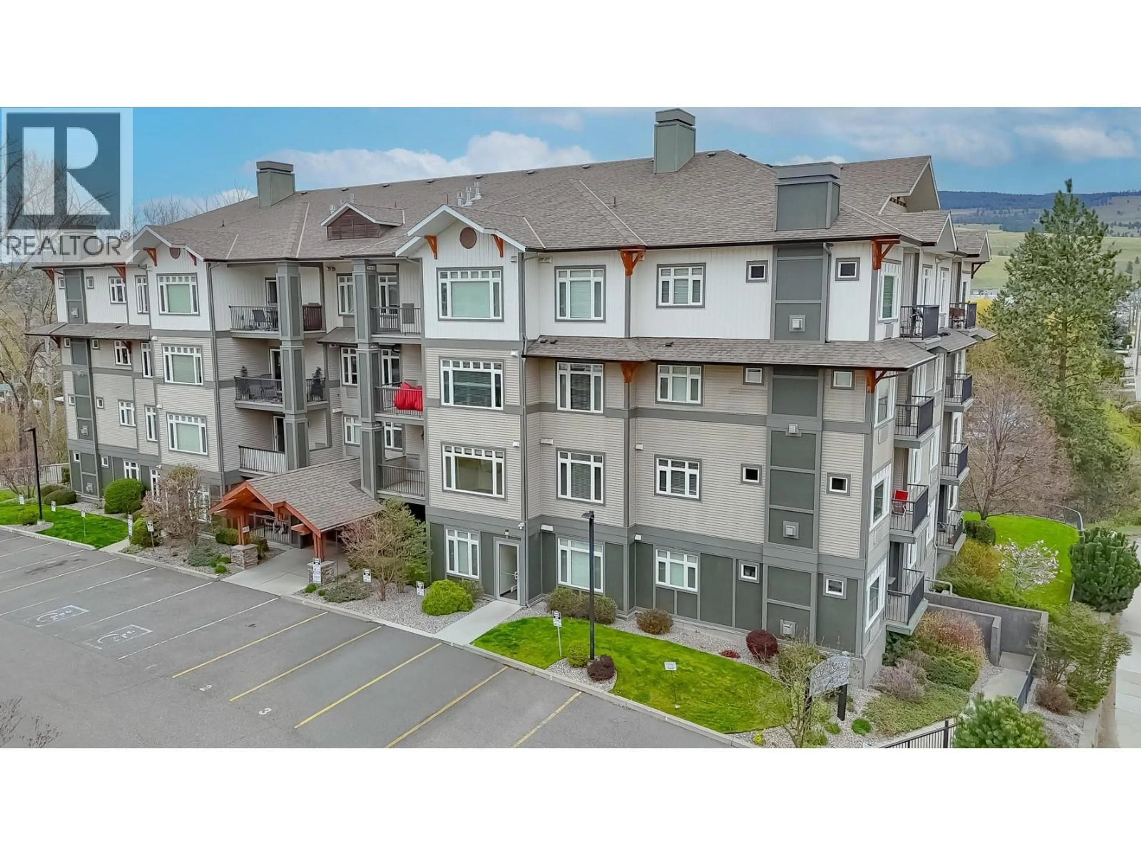 A pic from outside/outdoor area/front of a property/back of a property/a pic from drone, building for 308 - 3180 BEAVER LAKE ROAD, Lake Country British Columbia V4V2R5