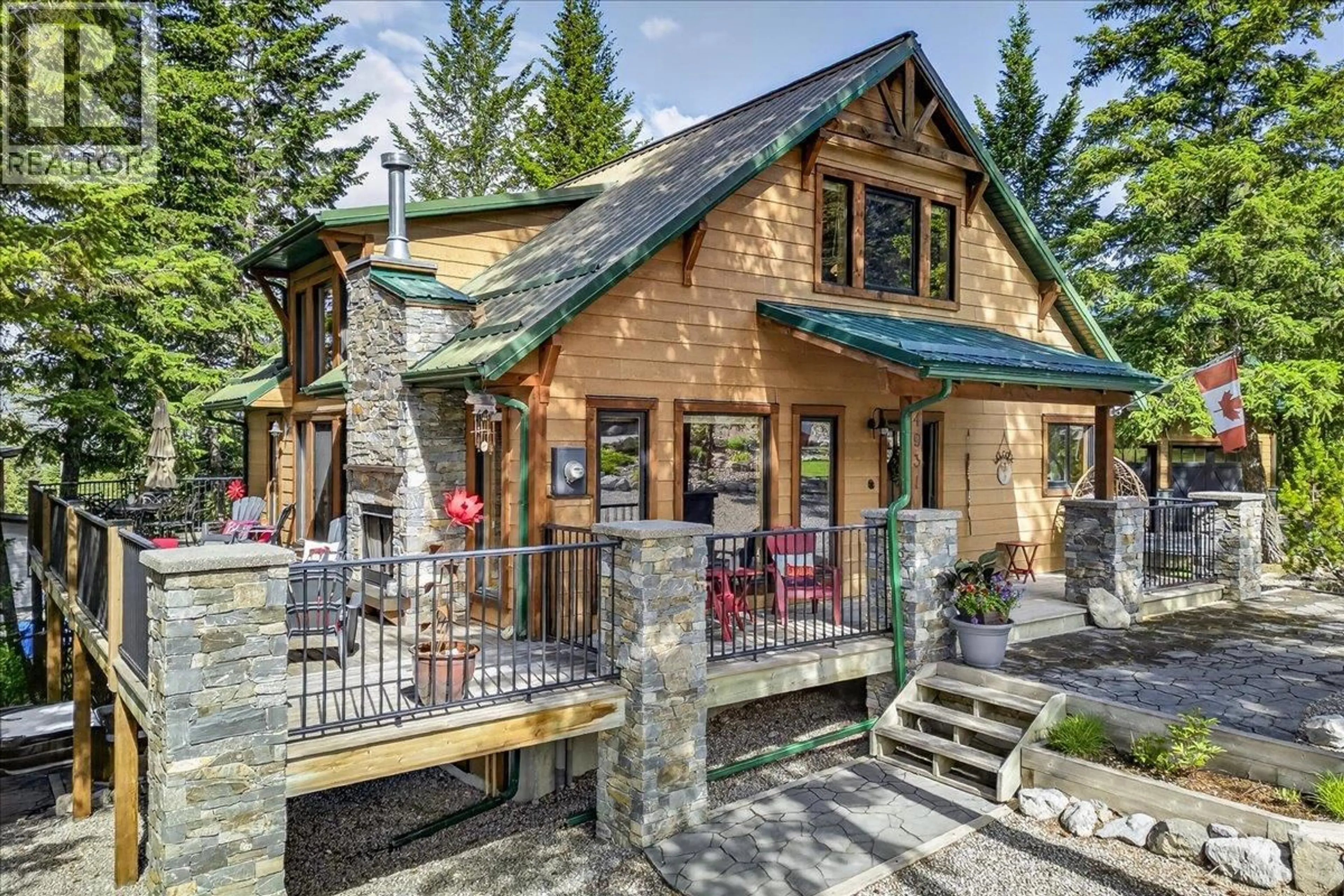 Patio, mountain view for 4931 MOUNTAINTOP DRIVE, Fairmont Hot Springs British Columbia V0B1L1