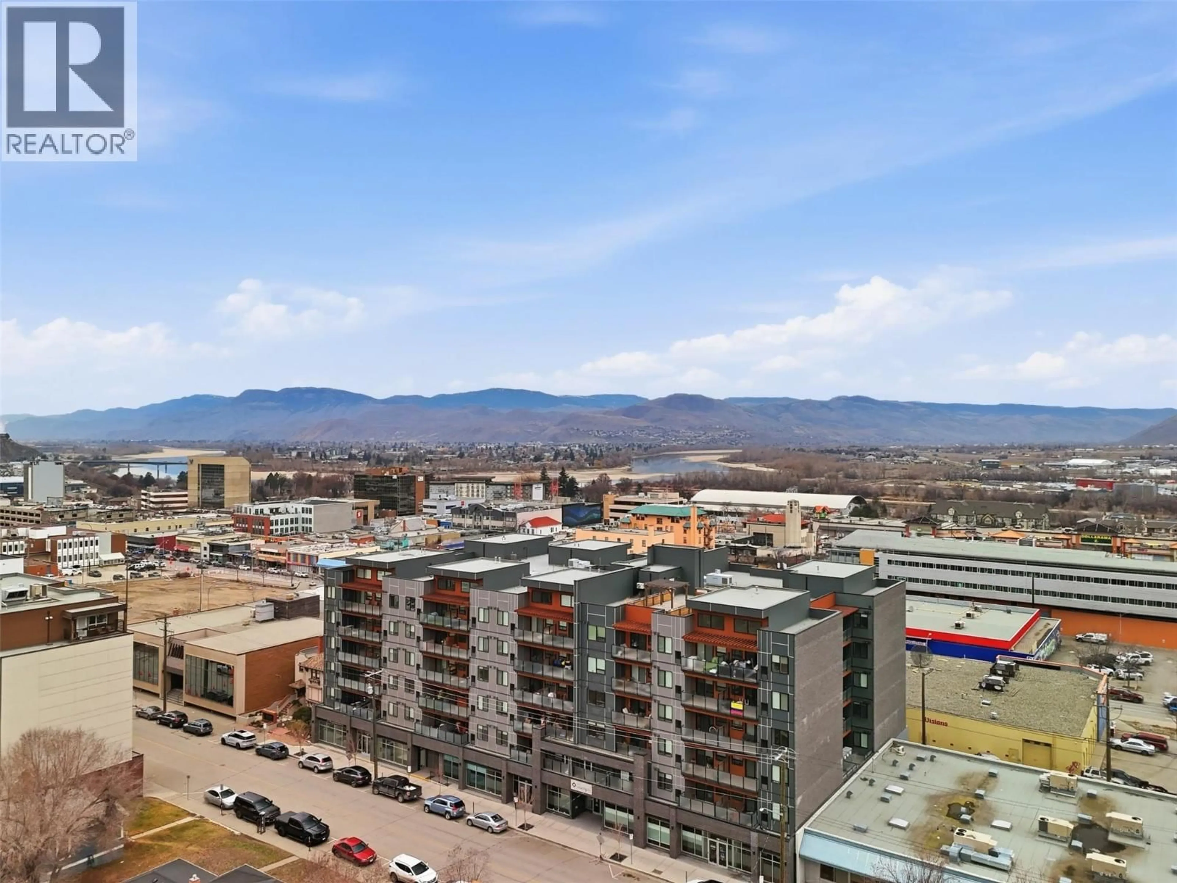 A pic from outside/outdoor area/front of a property/back of a property/a pic from drone, mountain view for 524 - 444 ST PAUL STREET, Kamloops British Columbia V2C0L2