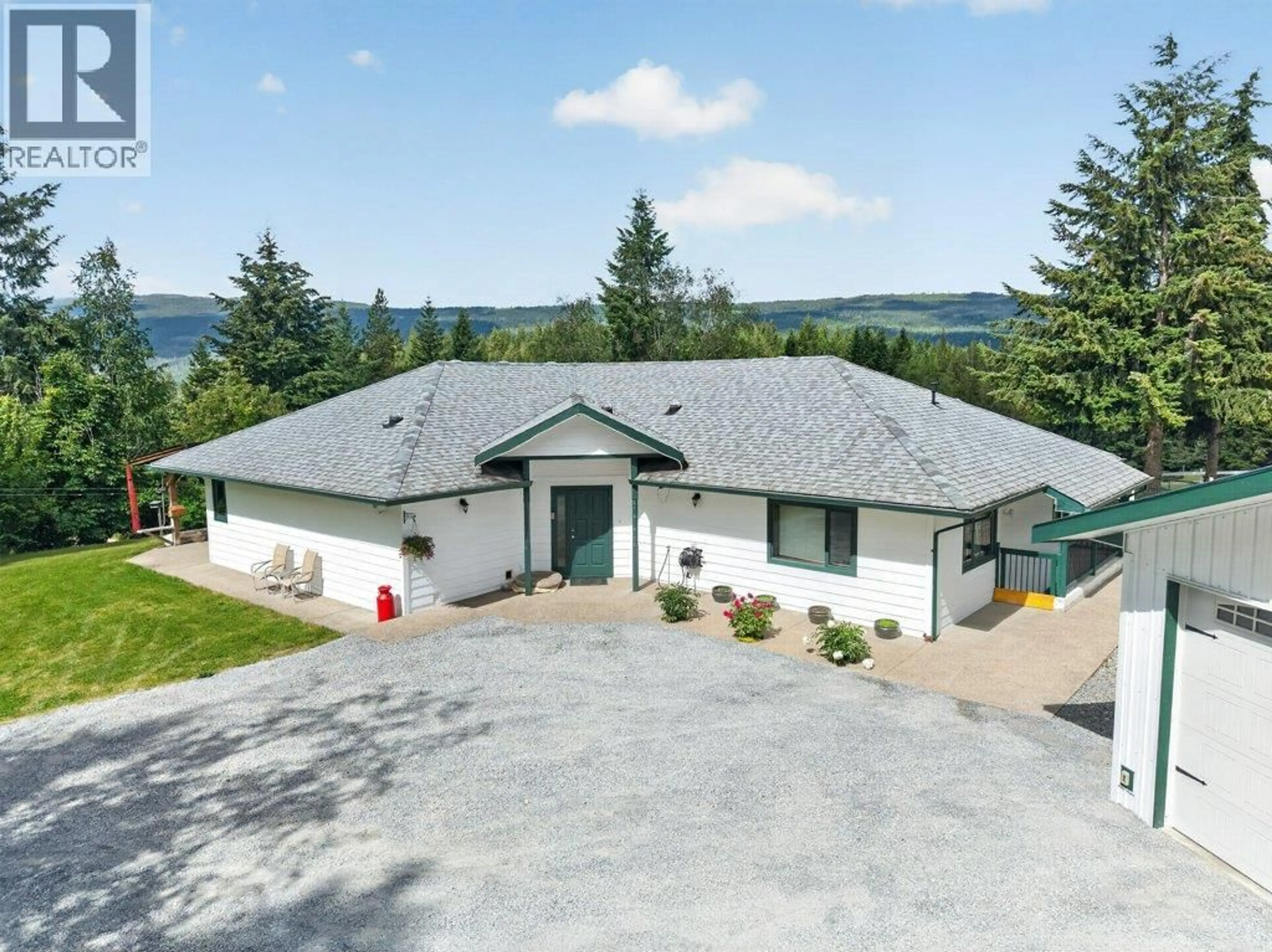 A pic from outside/outdoor area/front of a property/back of a property/a pic from drone, mountain view for 1140 DIAMOND ROCK ROAD, Enderby British Columbia V4Y4H7