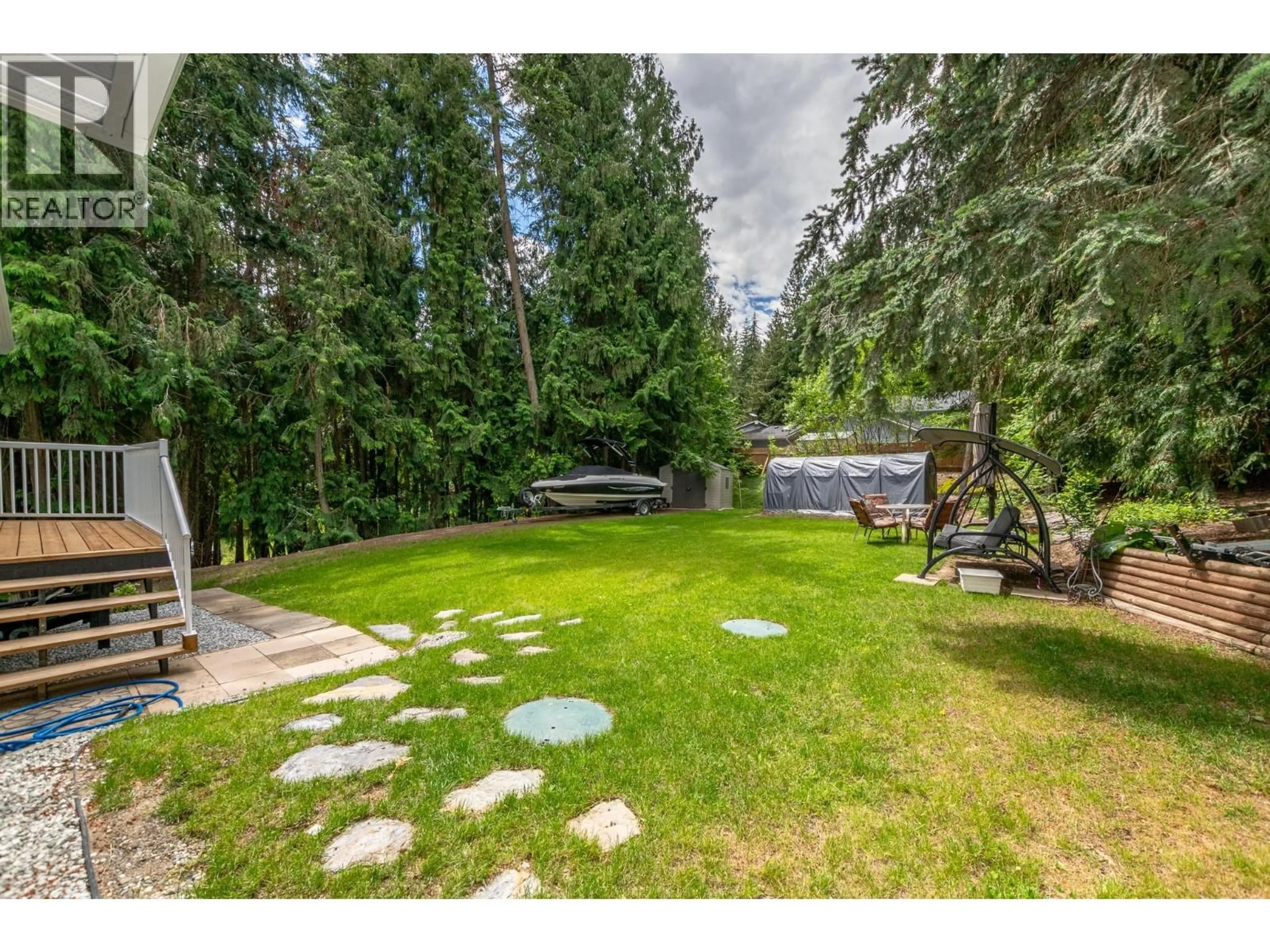 A pic from outside/outdoor area/front of a property/back of a property/a pic from drone, forest/trees view for 2476 FOREST DRIVE, Blind Bay British Columbia V0E1H2