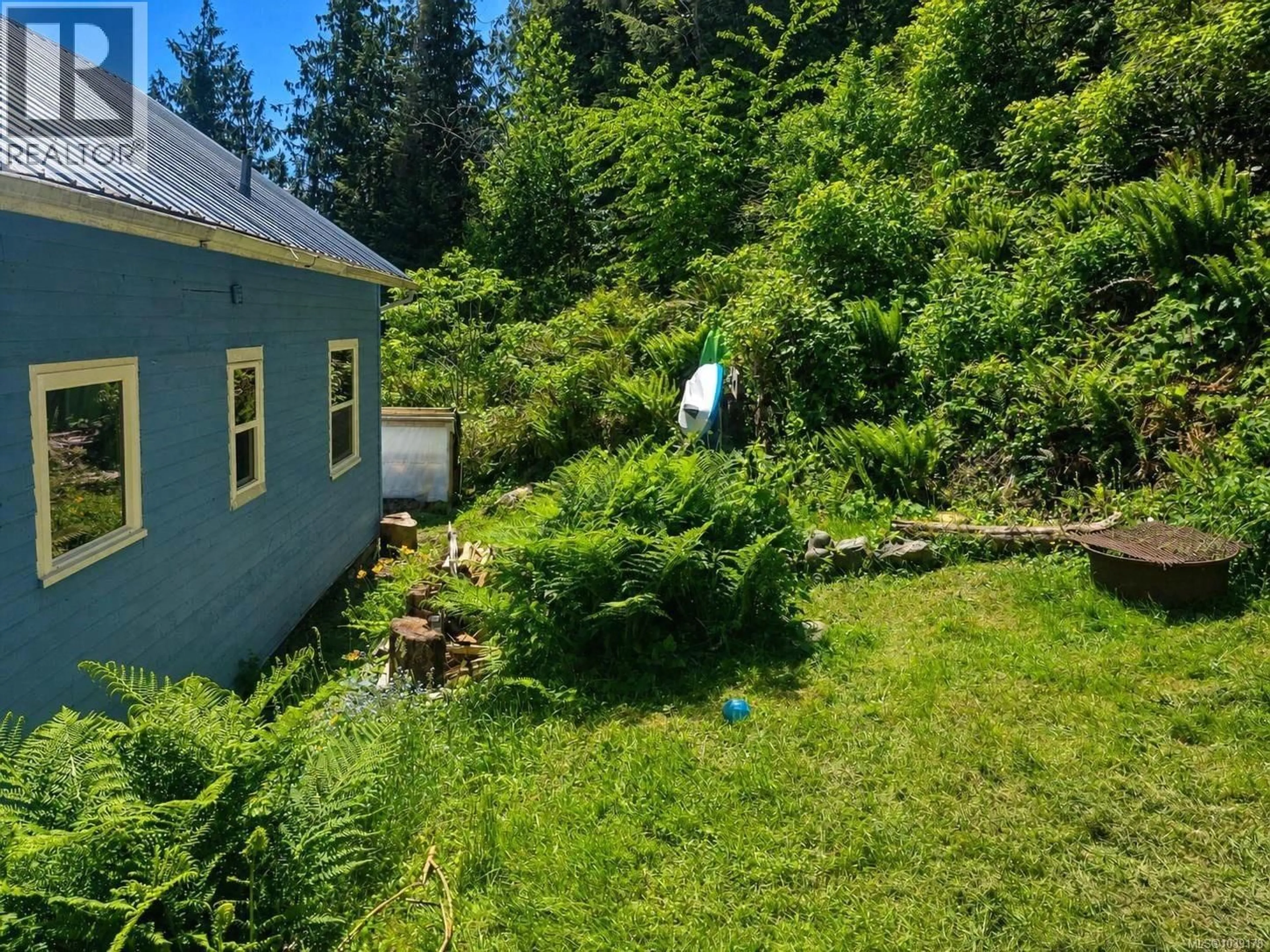 A pic from outside/outdoor area/front of a property/back of a property/a pic from drone, forest/trees view for 620 CARDIAC CLIMB ROAD, Tahsis British Columbia V0P1X0
