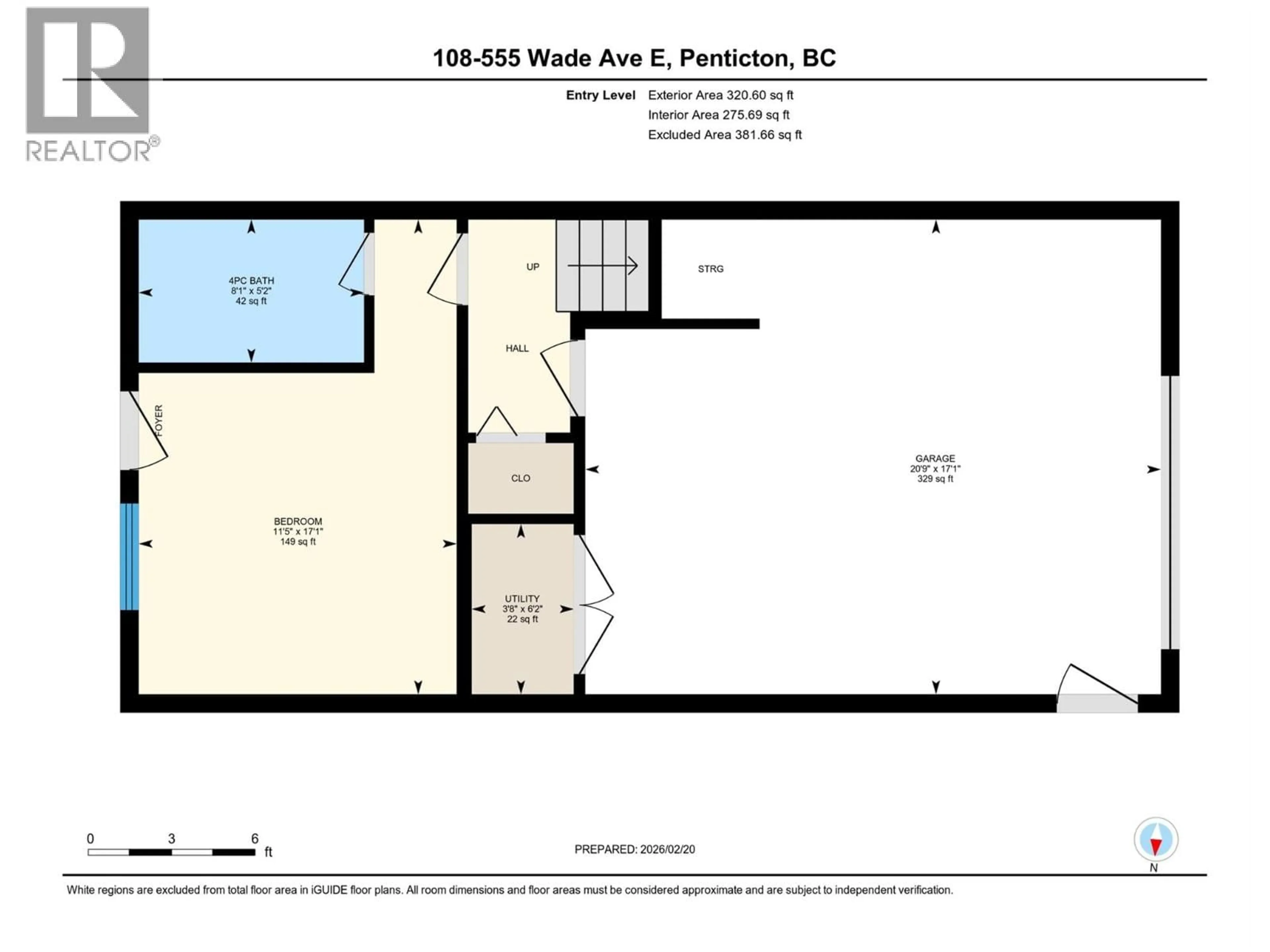 Floor plan for 108 - 555 WADE AVENUE EAST, Penticton British Columbia V2A1T2