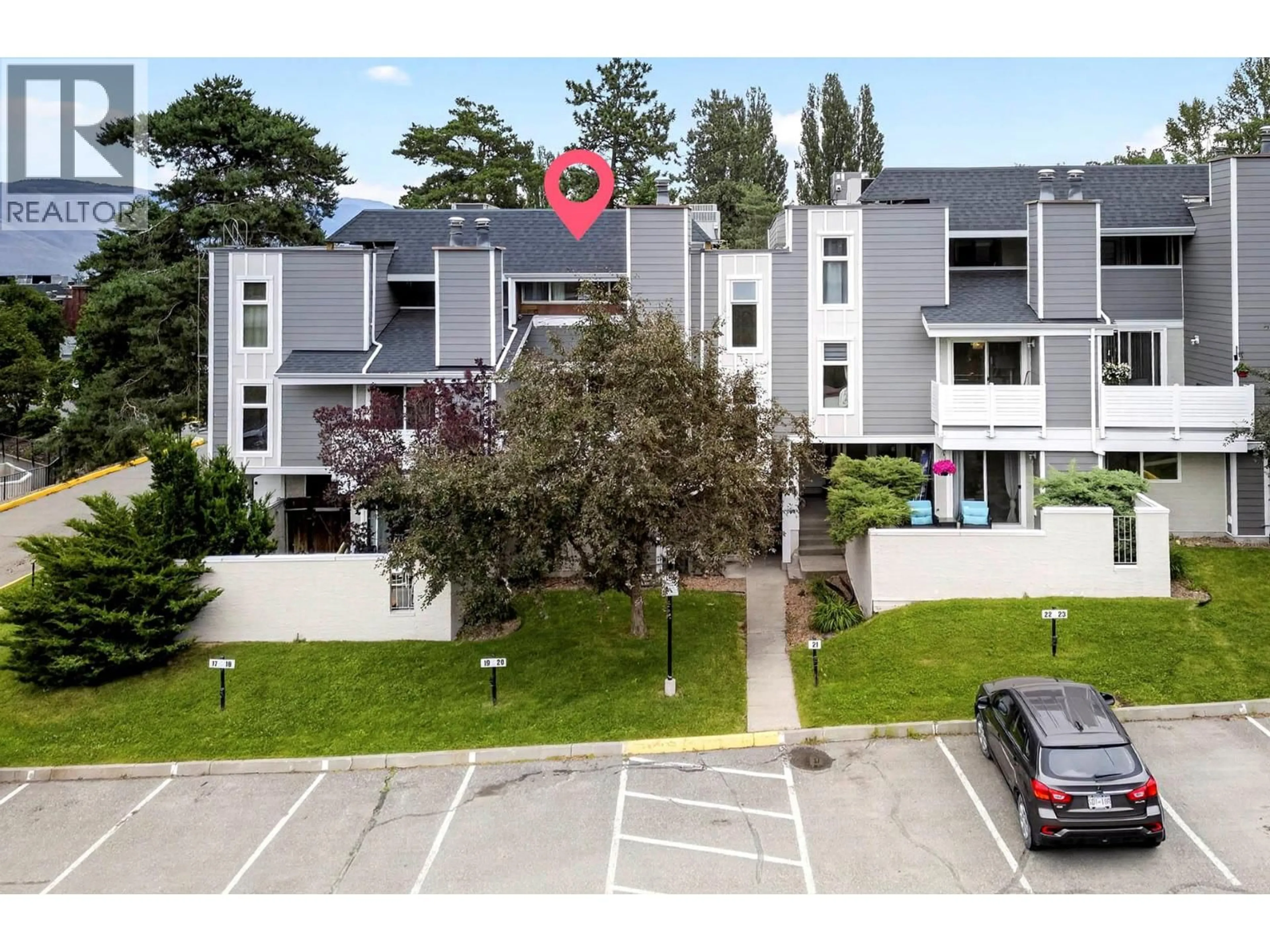 A pic from outside/outdoor area/front of a property/back of a property/a pic from drone, unknown for 11 - 1435 SUMMIT DRIVE, Kamloops British Columbia V2E1S4