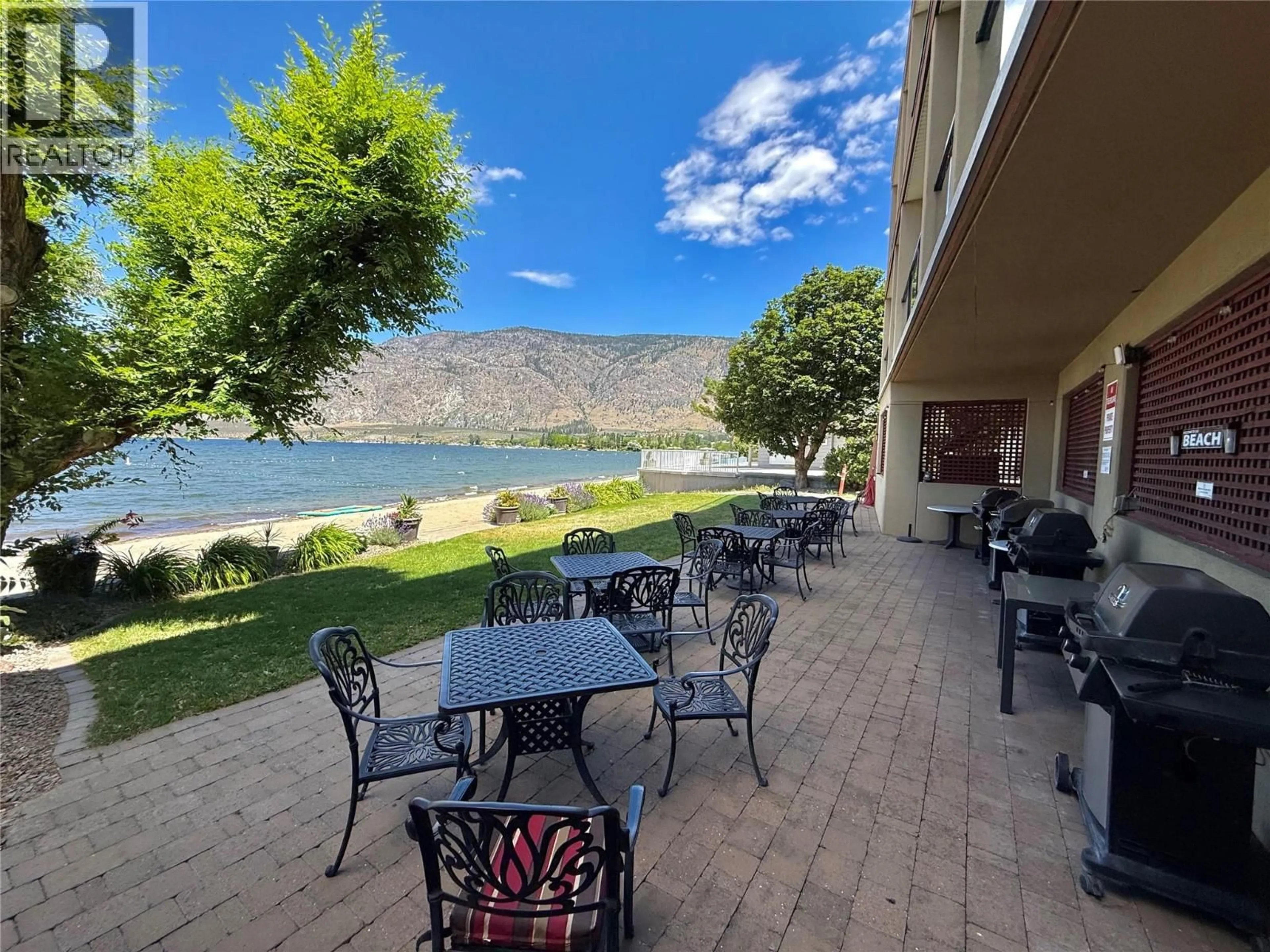 Patio, water/lake/river/ocean view for 208 - 7310 MAIN STREET, Osoyoos British Columbia V0H1V3