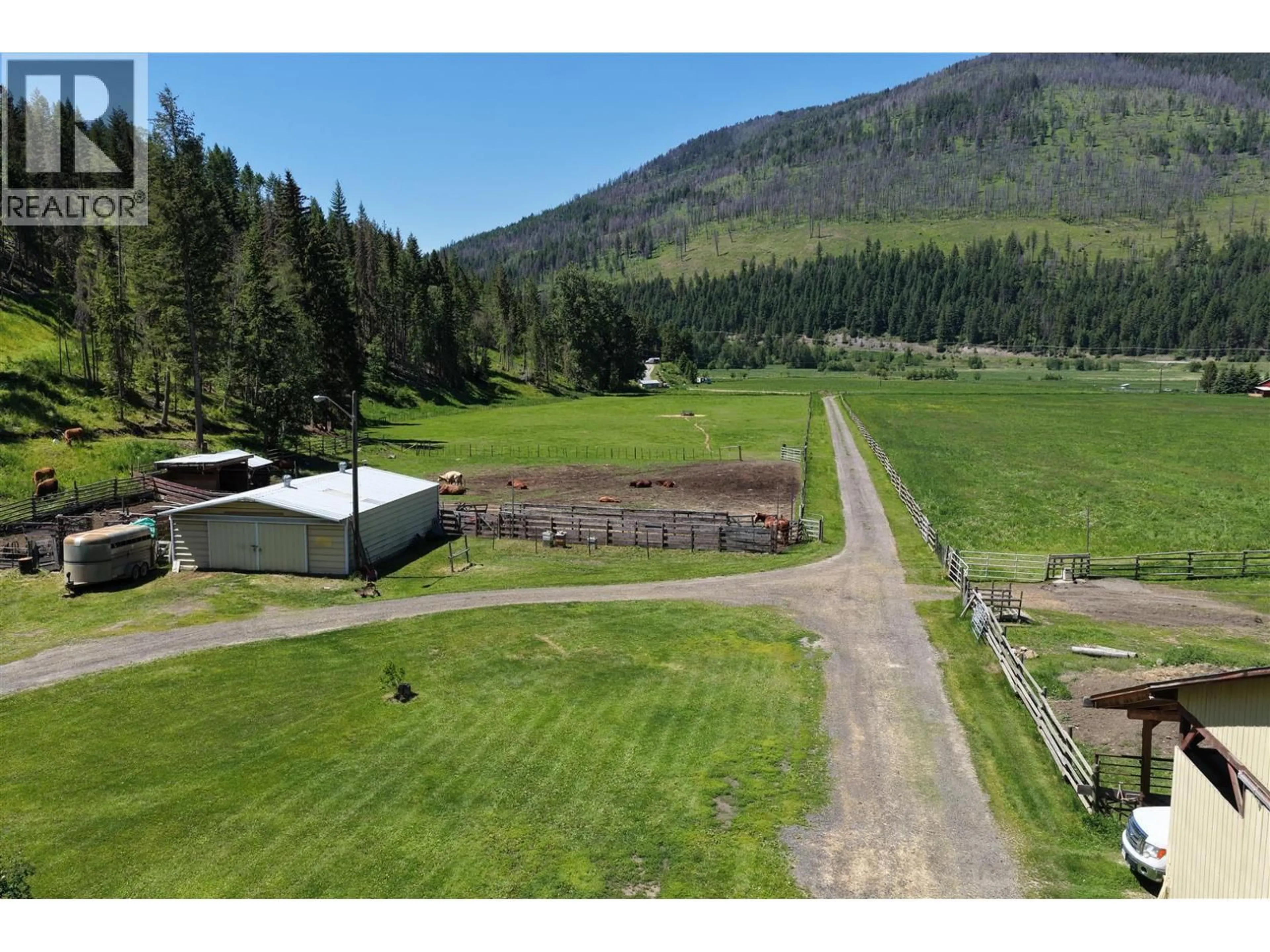 A pic from outside/outdoor area/front of a property/back of a property/a pic from drone, mountain view for 3260 MCGILLIVRAY CREEK ROAD, Kamloops British Columbia V0E1Z0