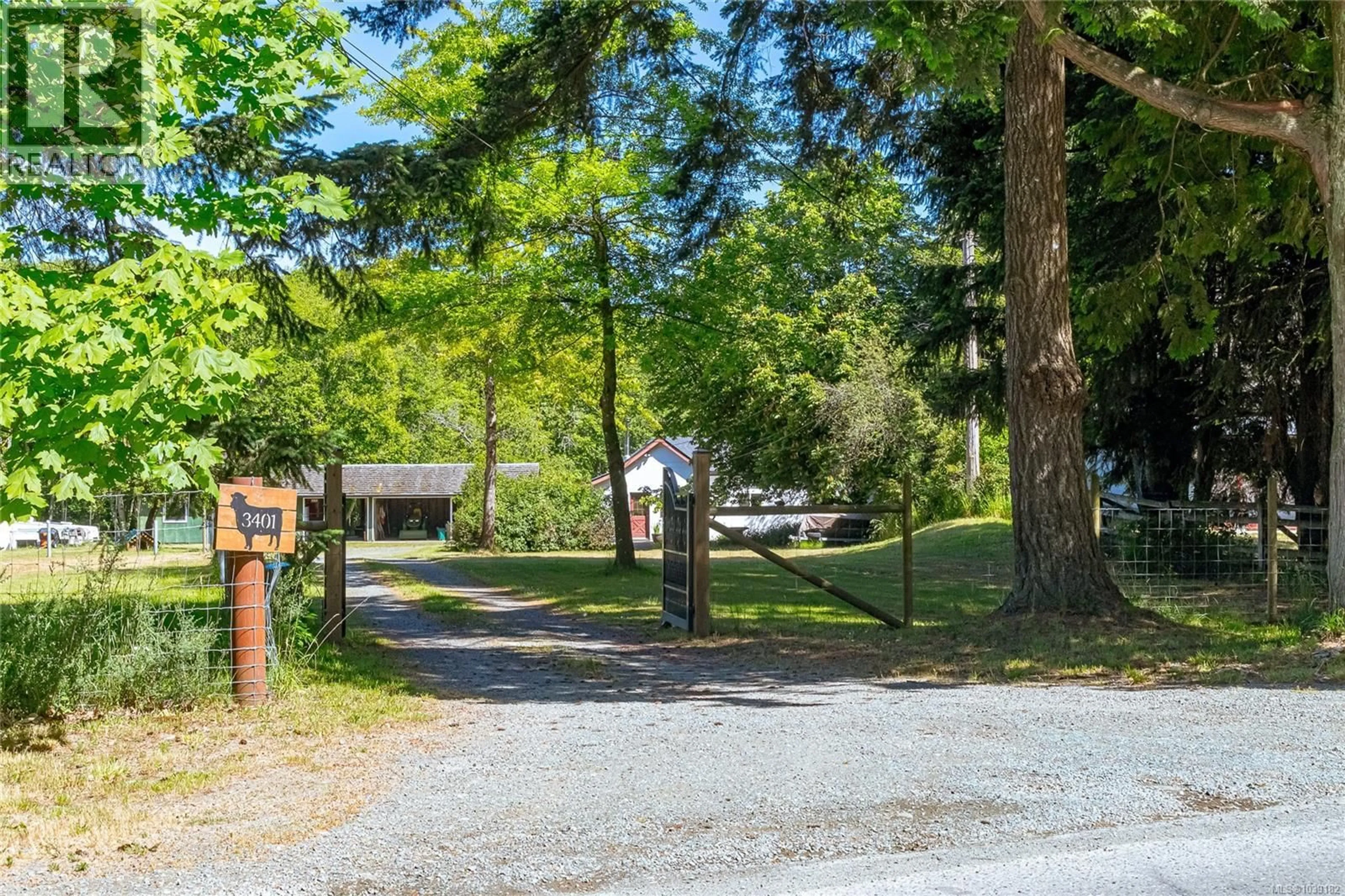 A pic from outside/outdoor area/front of a property/back of a property/a pic from drone, street for 3401 RIVER ROAD, Chemainus British Columbia V0R1K3