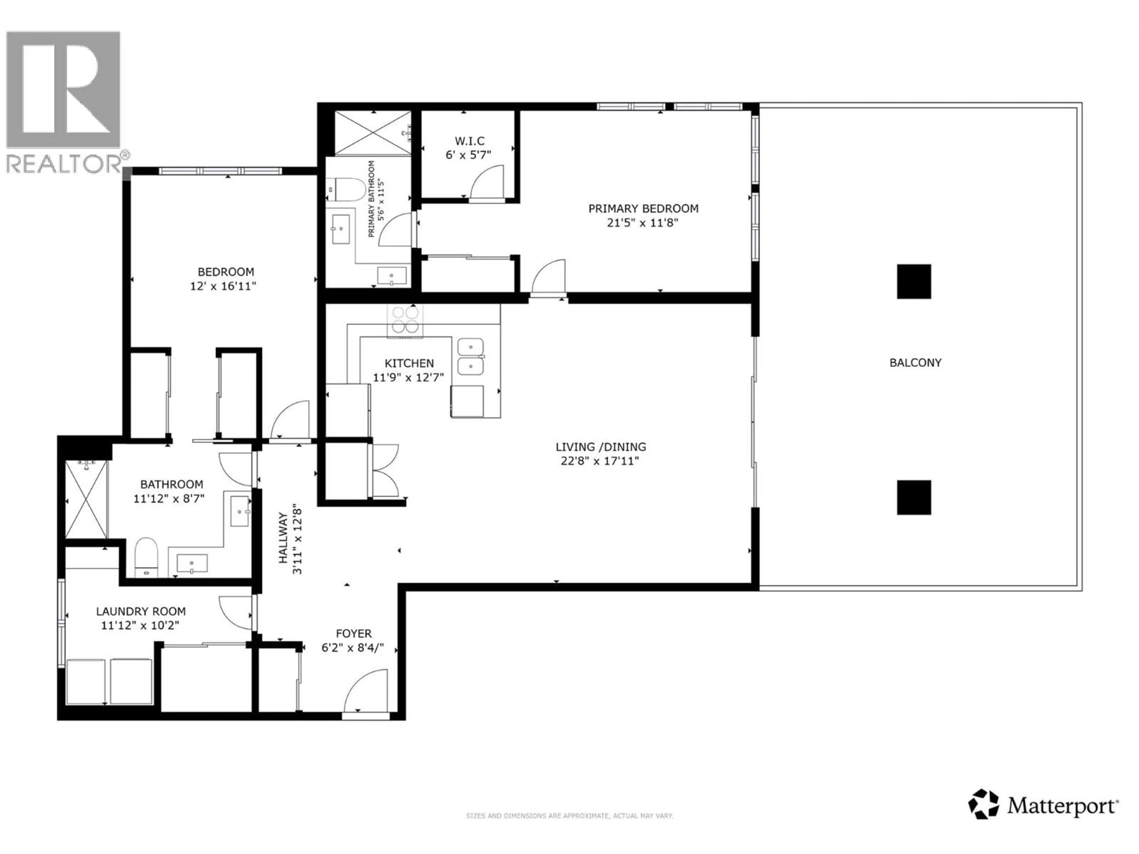 Floor plan for 101 - 3434 MCKINLEY BEACH DRIVE, Kelowna British Columbia V1V0H3