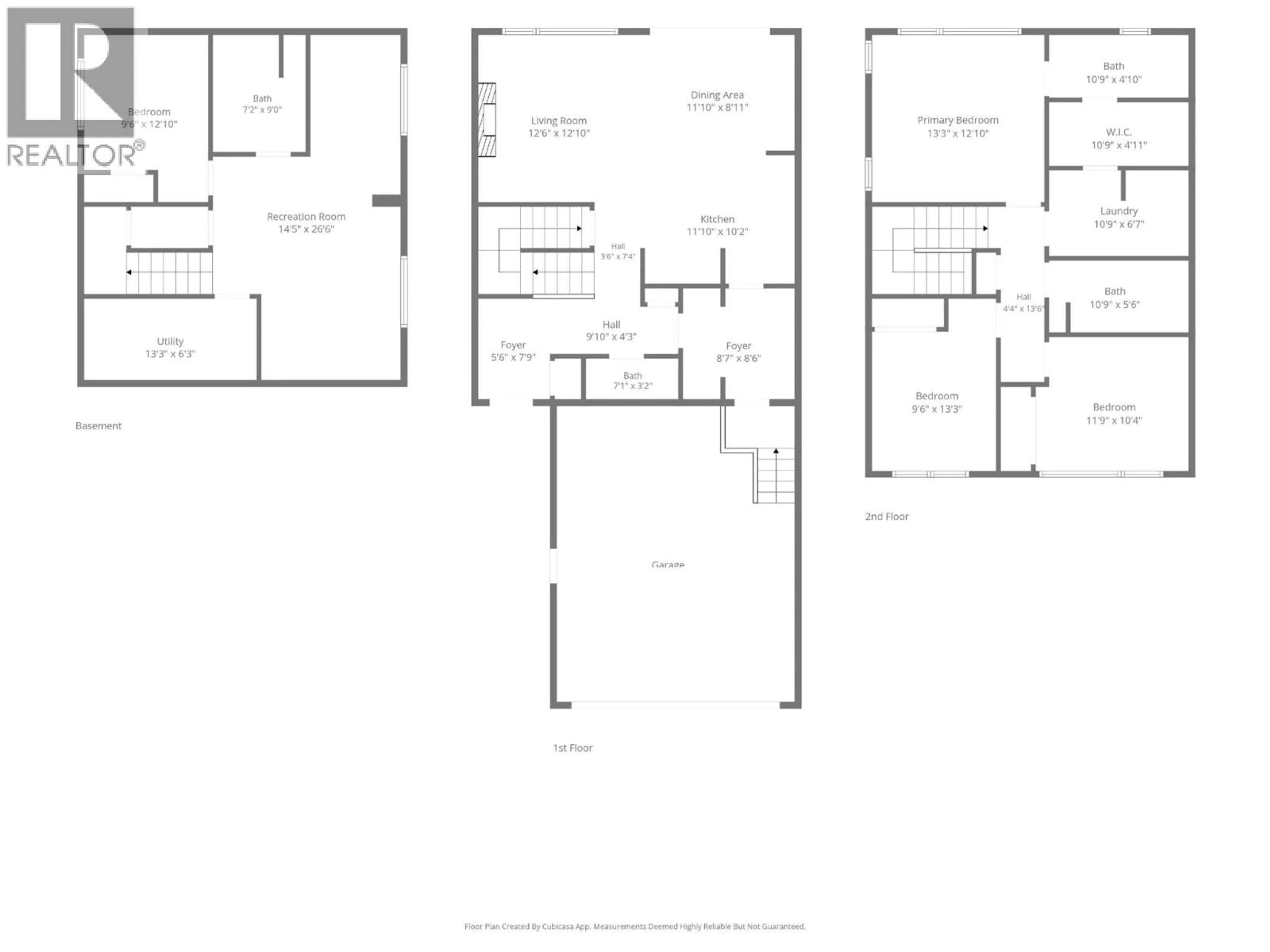 Floor plan for 1385 CYPRESS DRIVE, Sparwood British Columbia V0B2G2