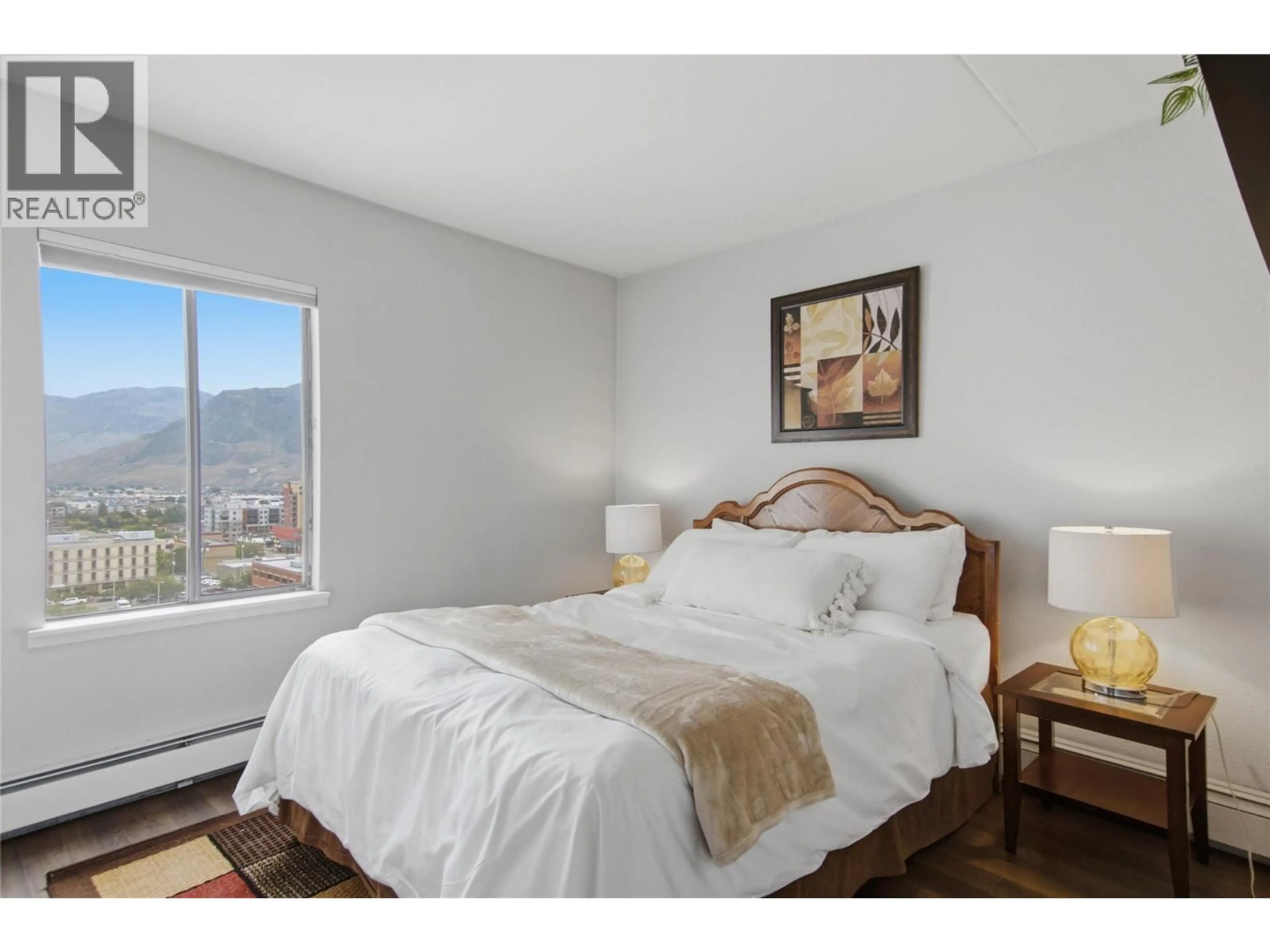 Bedroom with bed, unknown for 1003 - 525 NICOLA STREET, Kamloops British Columbia V2C6J5