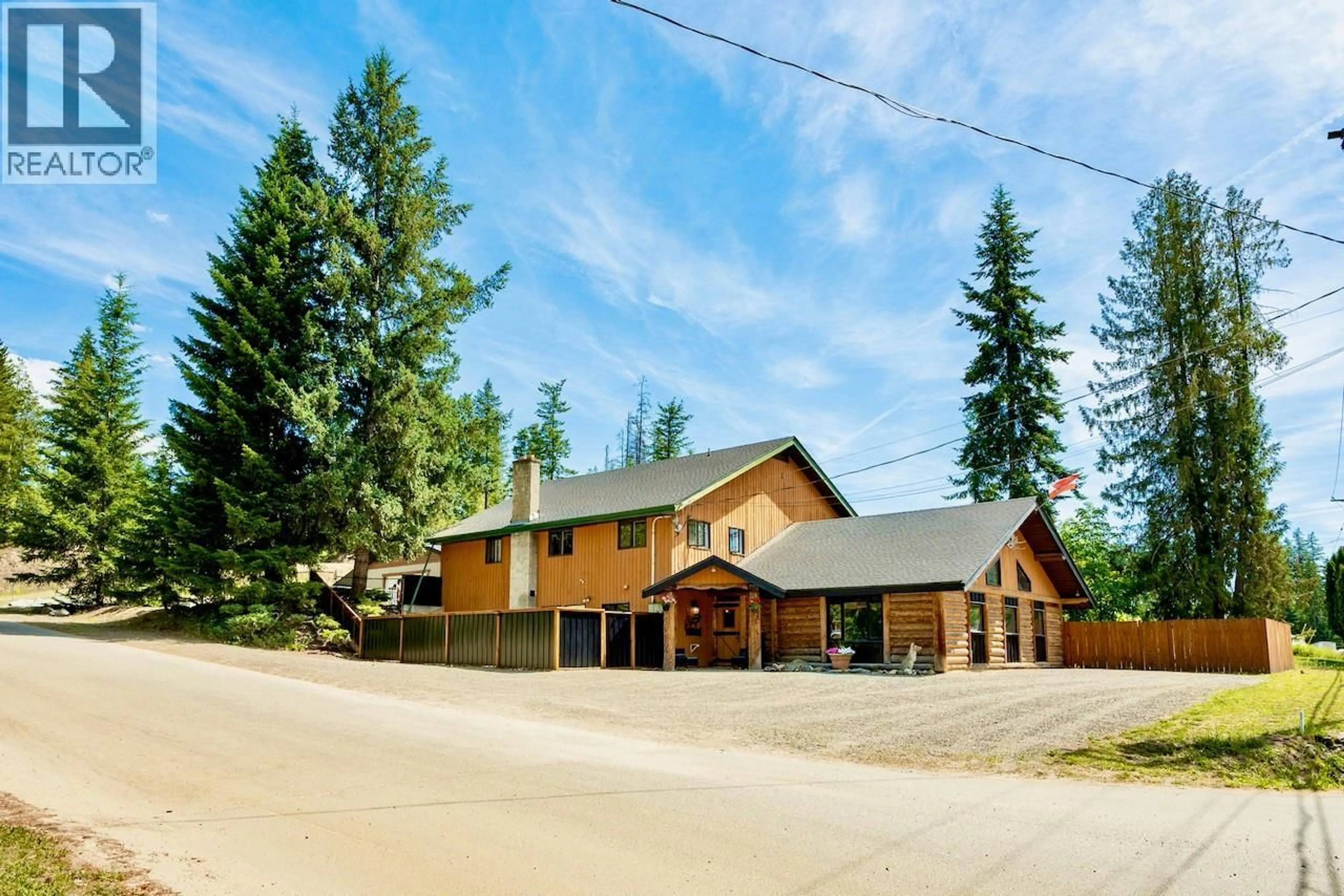 A pic from outside/outdoor area/front of a property/back of a property/a pic from drone, street for 5327 SQUILAX-ANGLEMONT ROAD, Celista British Columbia V0E1M6