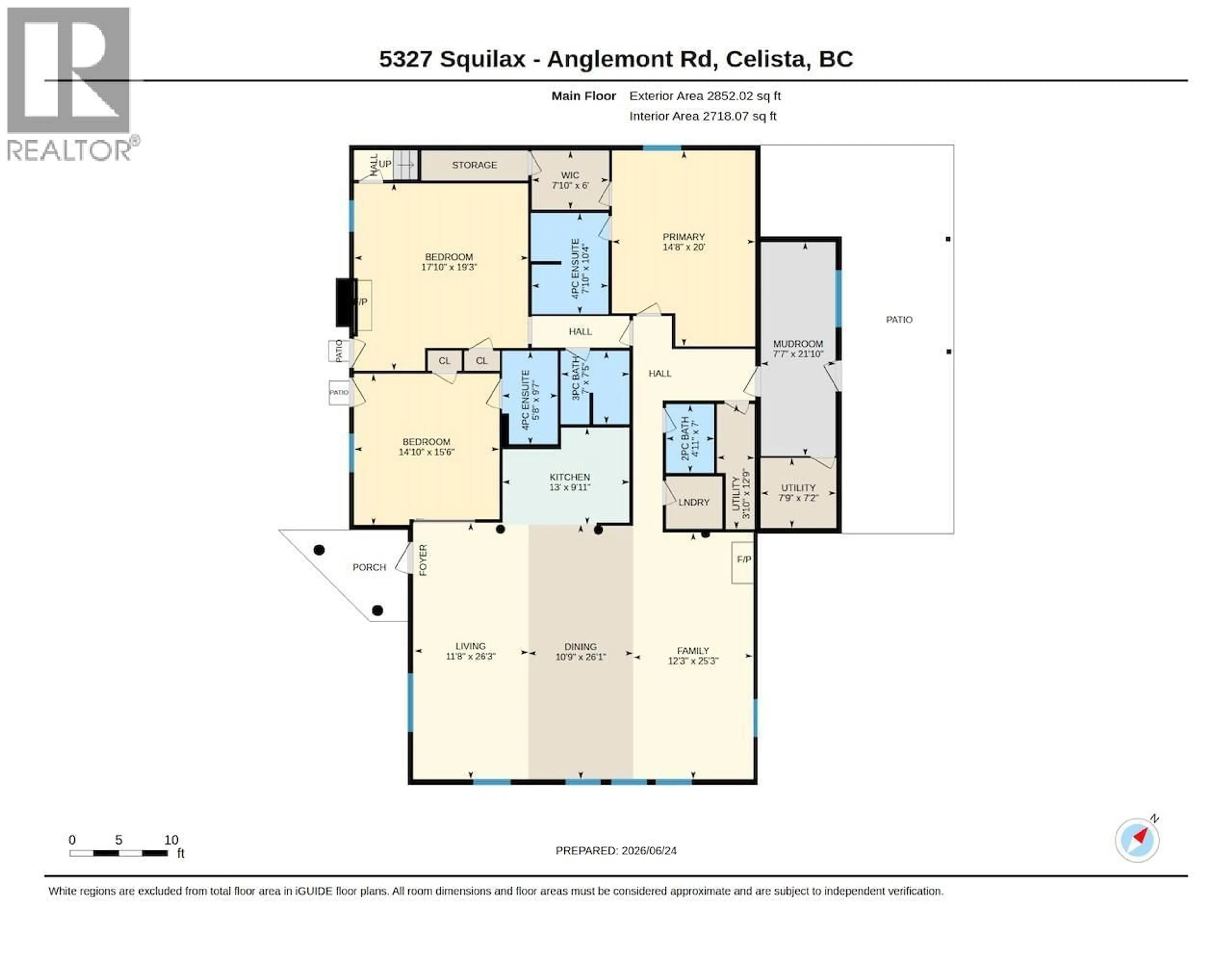 Floor plan for 5327 SQUILAX-ANGLEMONT ROAD, Celista British Columbia V0E1M6