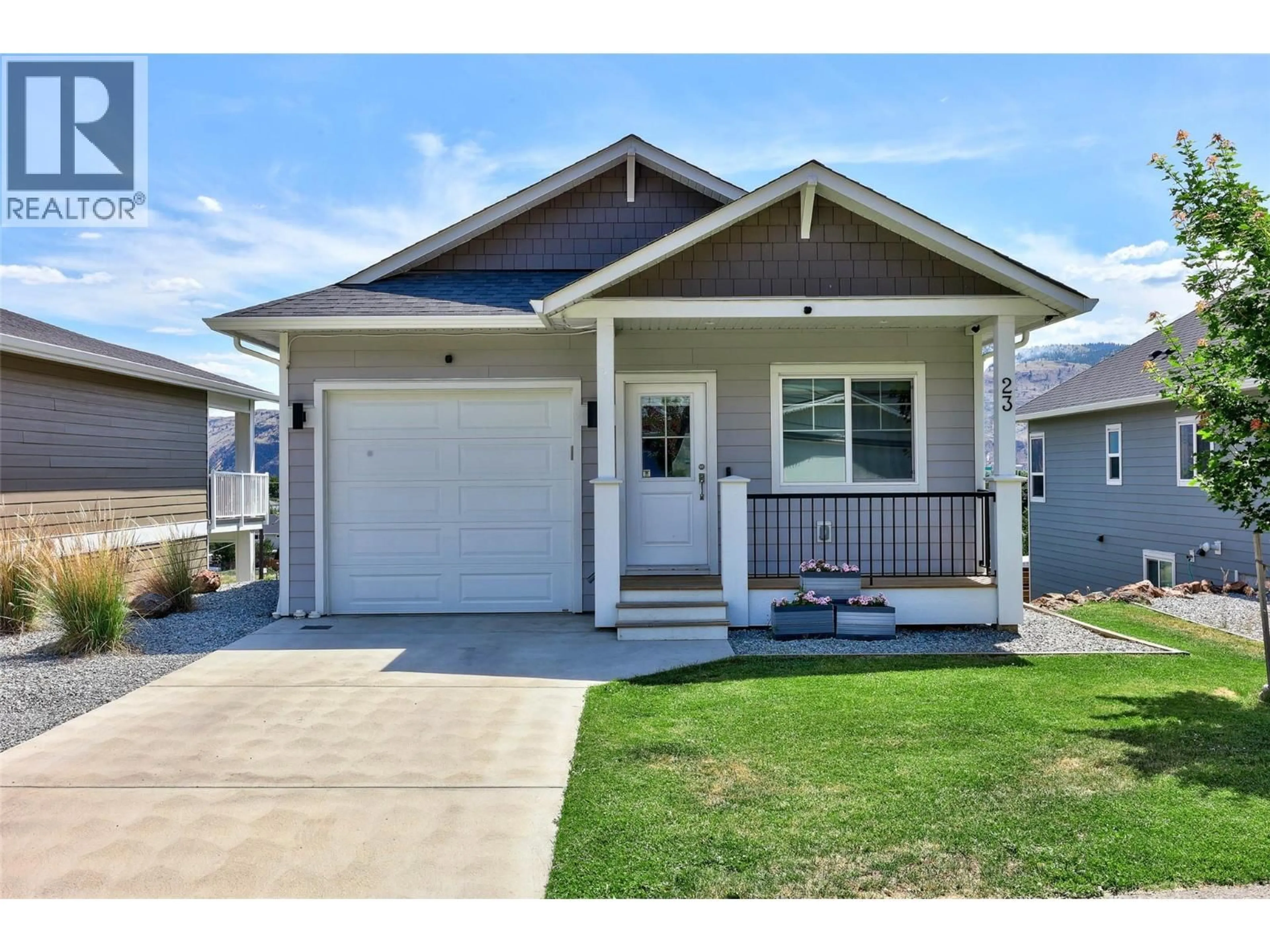 Home with vinyl exterior material, street for 23 - 1900 ORD ROAD, Kamloops British Columbia V2B0B6