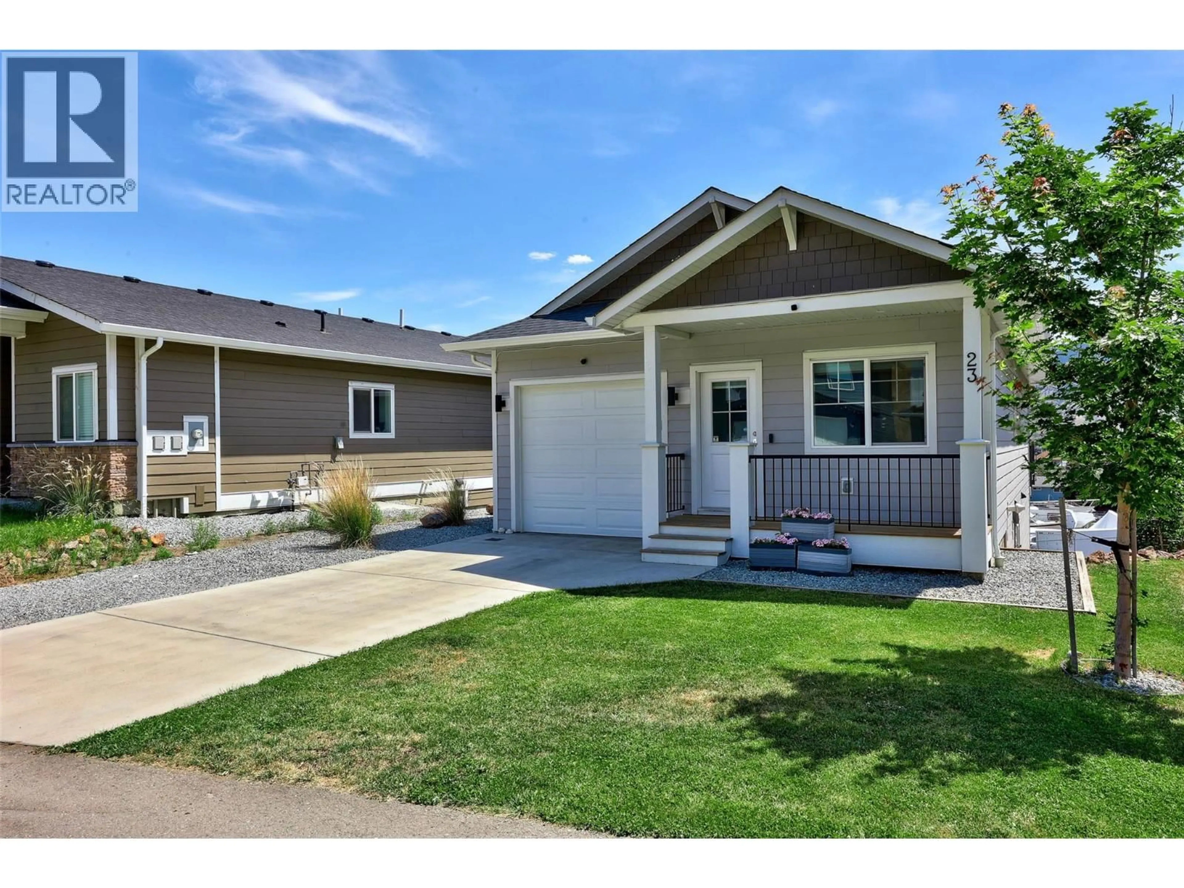 Home with vinyl exterior material, street for 23 - 1900 ORD ROAD, Kamloops British Columbia V2B0B6