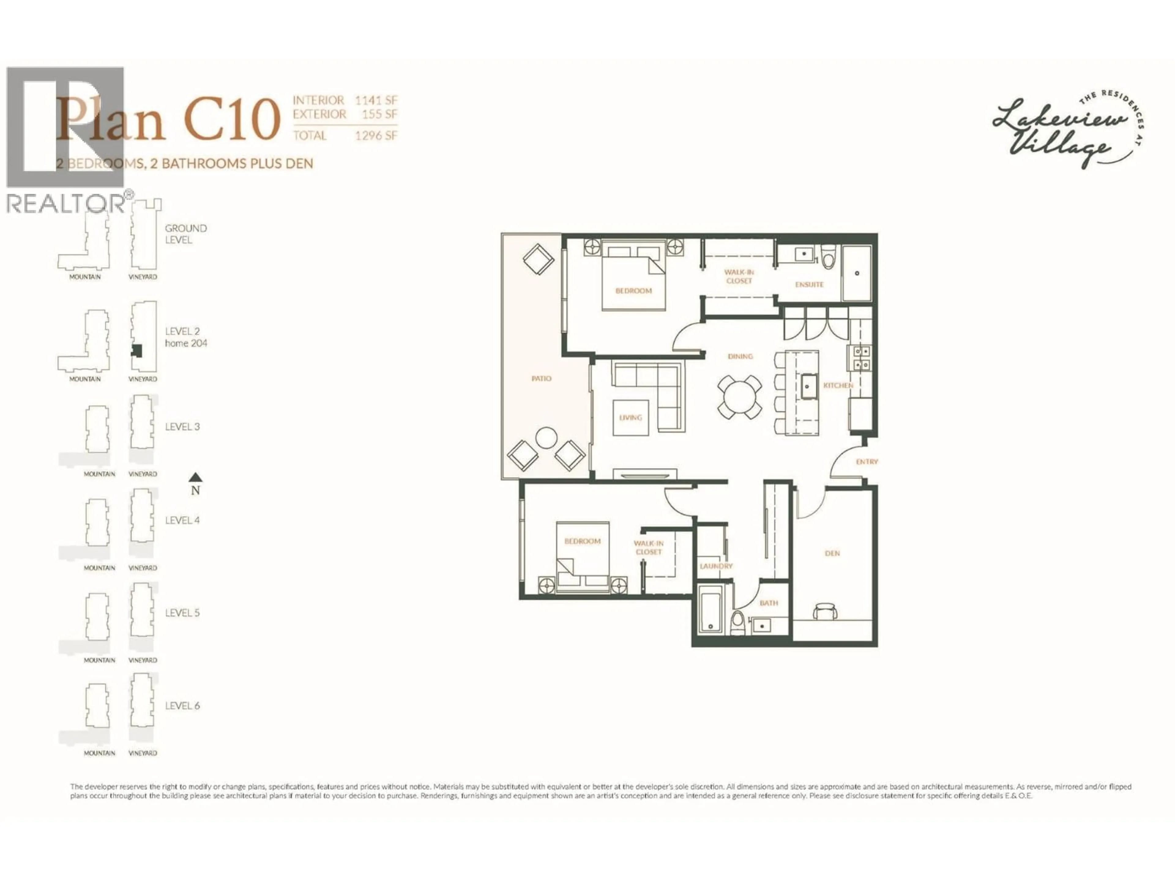 Floor plan for 204 - 2780 OLALLA ROAD, West Kelowna British Columbia V1Z2A9