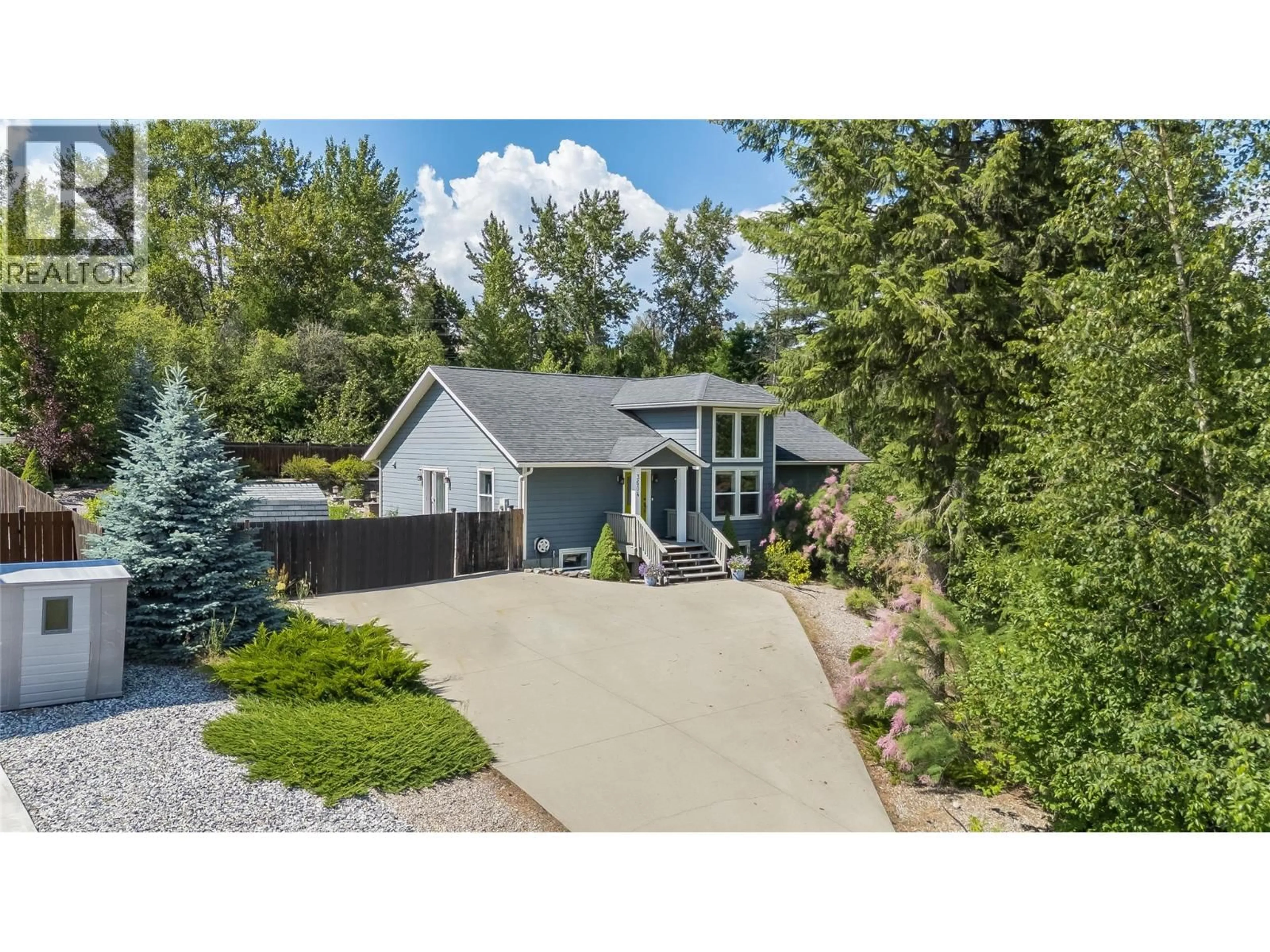 A pic from outside/outdoor area/front of a property/back of a property/a pic from drone, street for 3604 TOBA ROAD, Castlegar British Columbia V1N4Y3