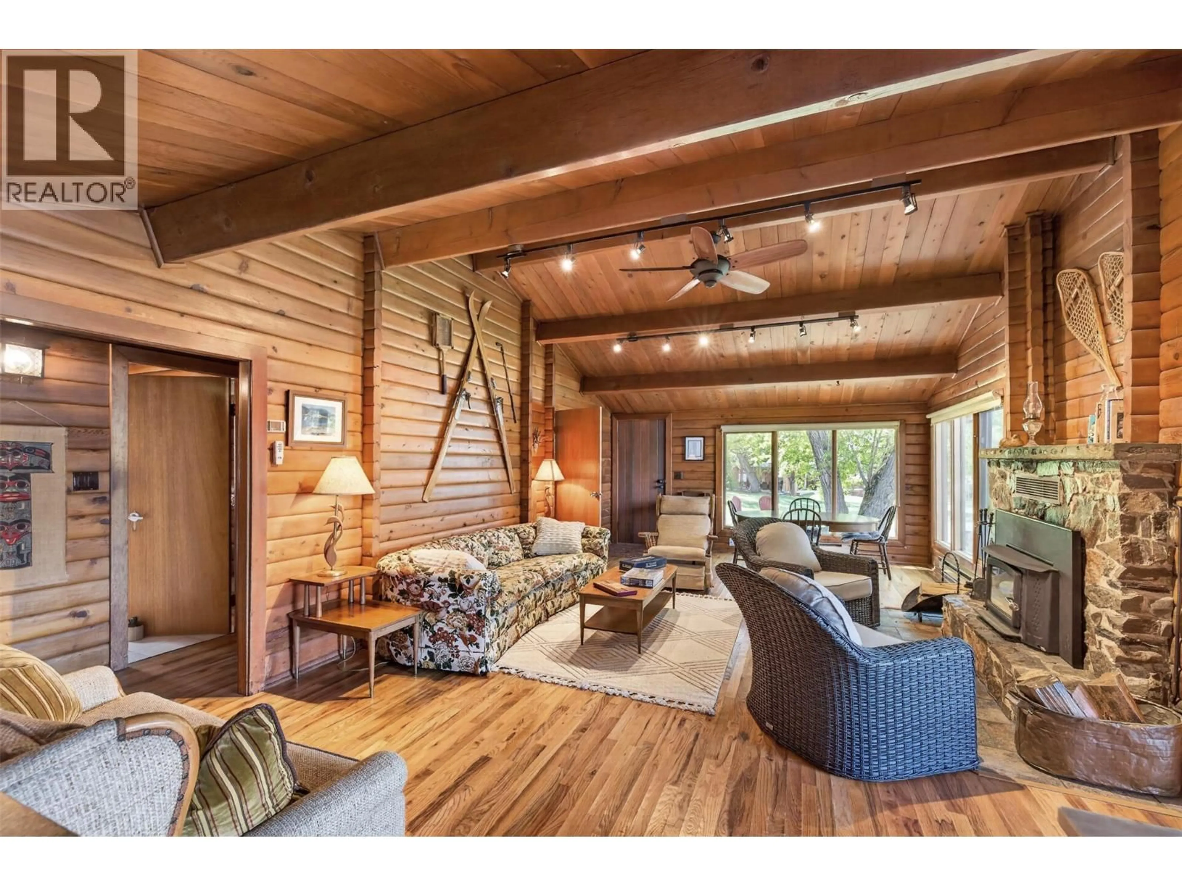 Living room with furniture, wood/laminate floor for 1345 SAND ROAD, Windermere British Columbia V0B2L1