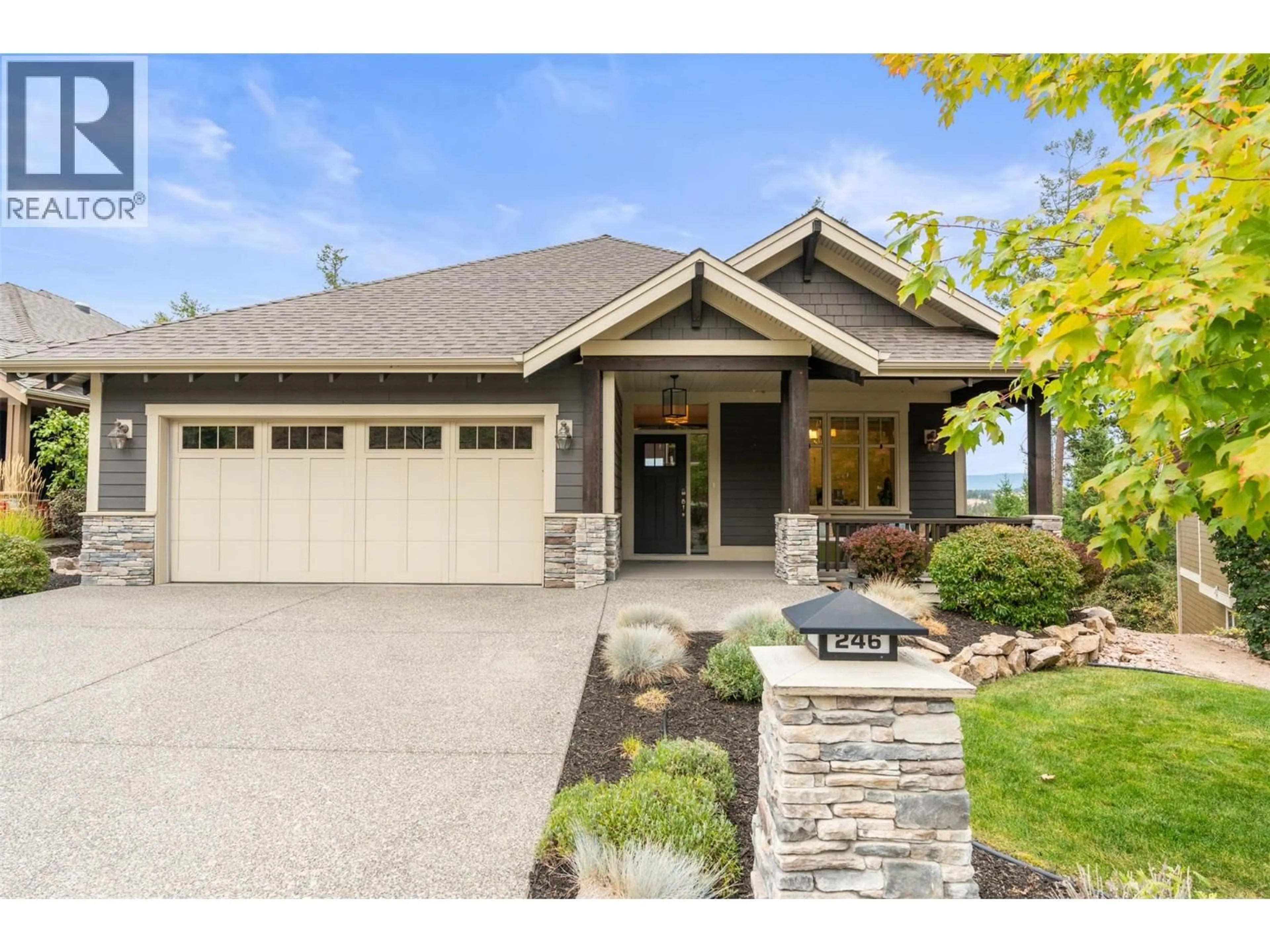 Home with brick exterior material, street for 246 DORMIE PLACE, Vernon British Columbia V1H1Y5