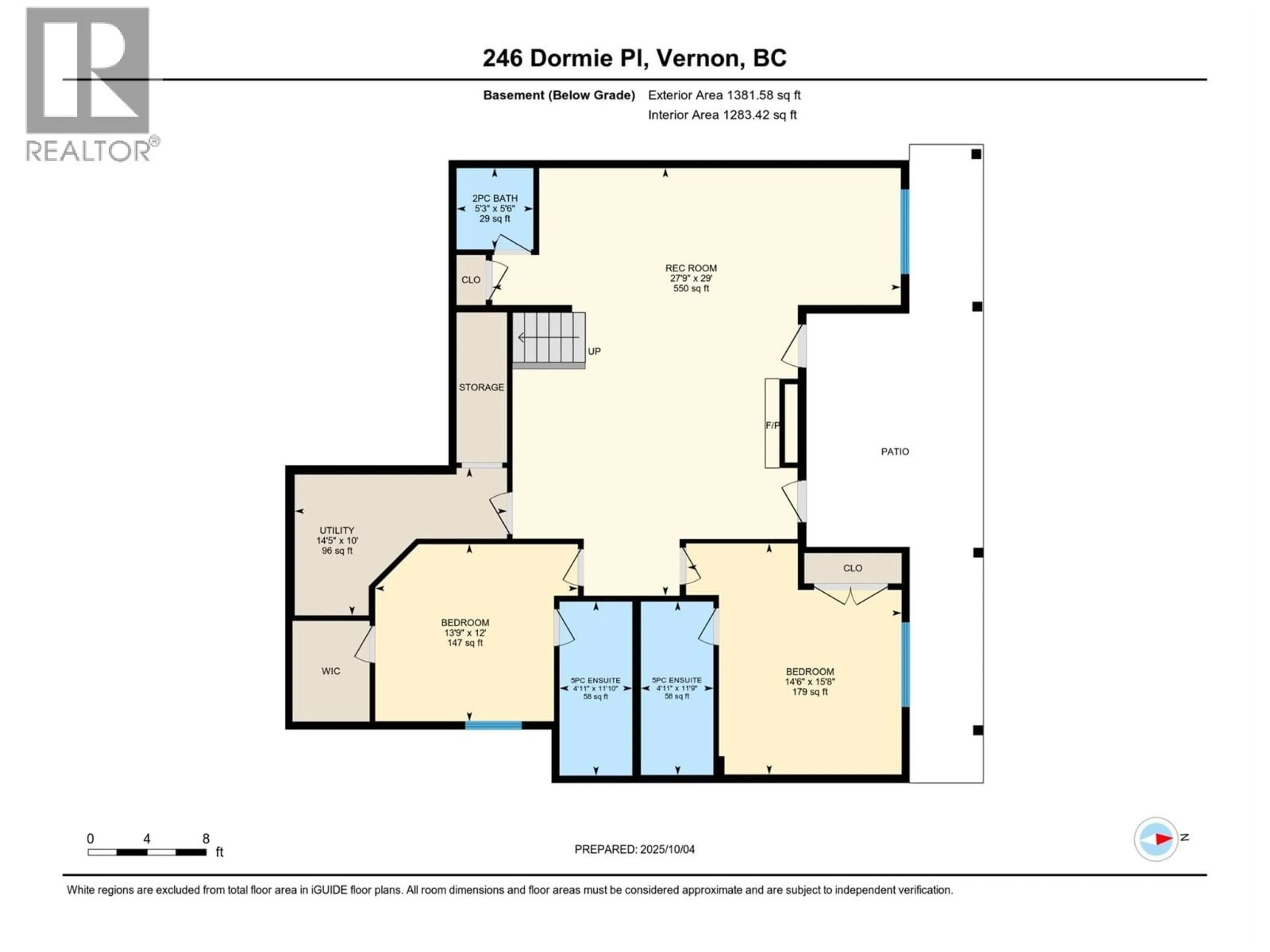Floor plan for 246 DORMIE PLACE, Vernon British Columbia V1H1Y5