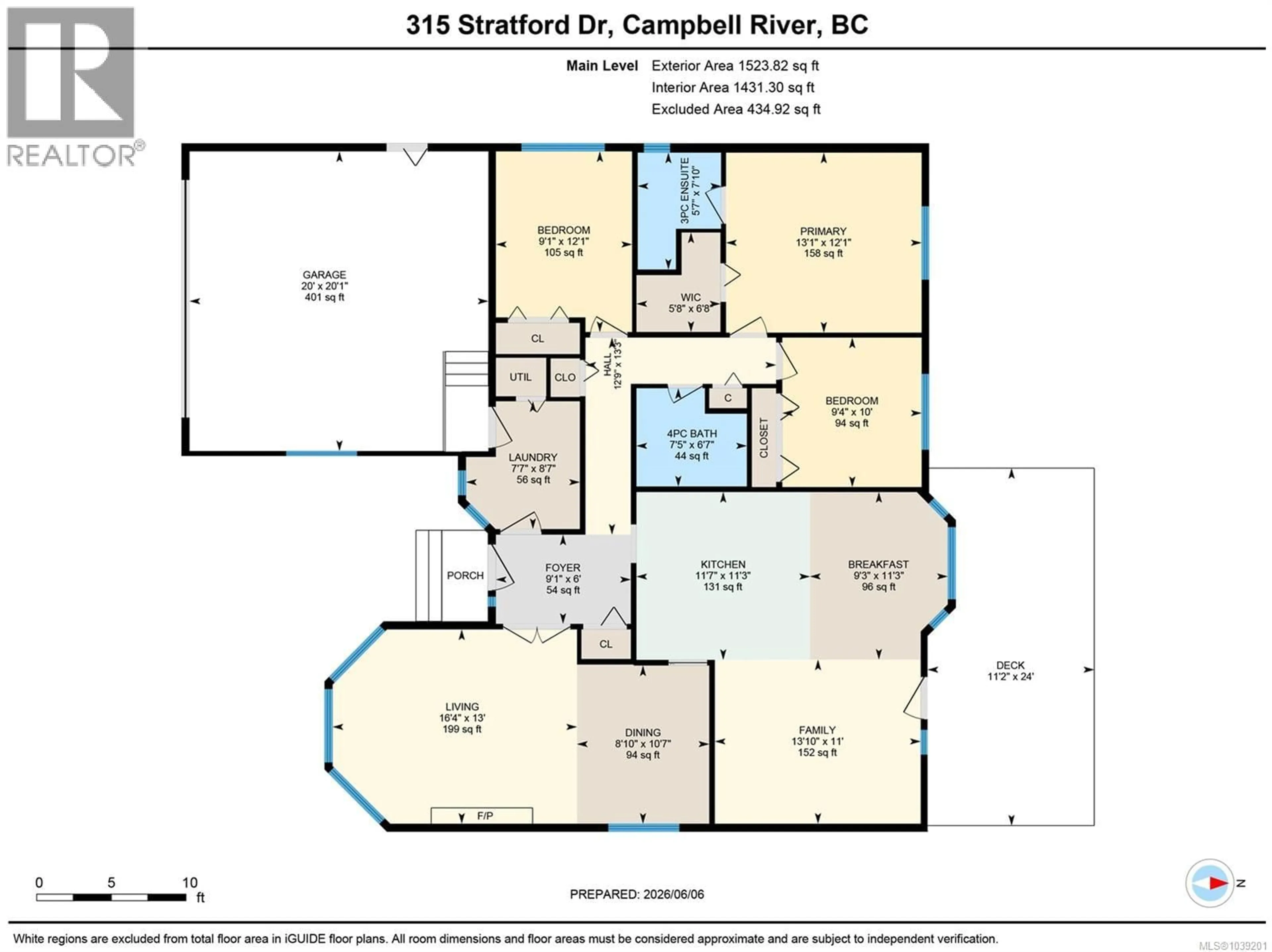 Floor plan for 315 STRATFORD DRIVE, Campbell River British Columbia V9W8A1
