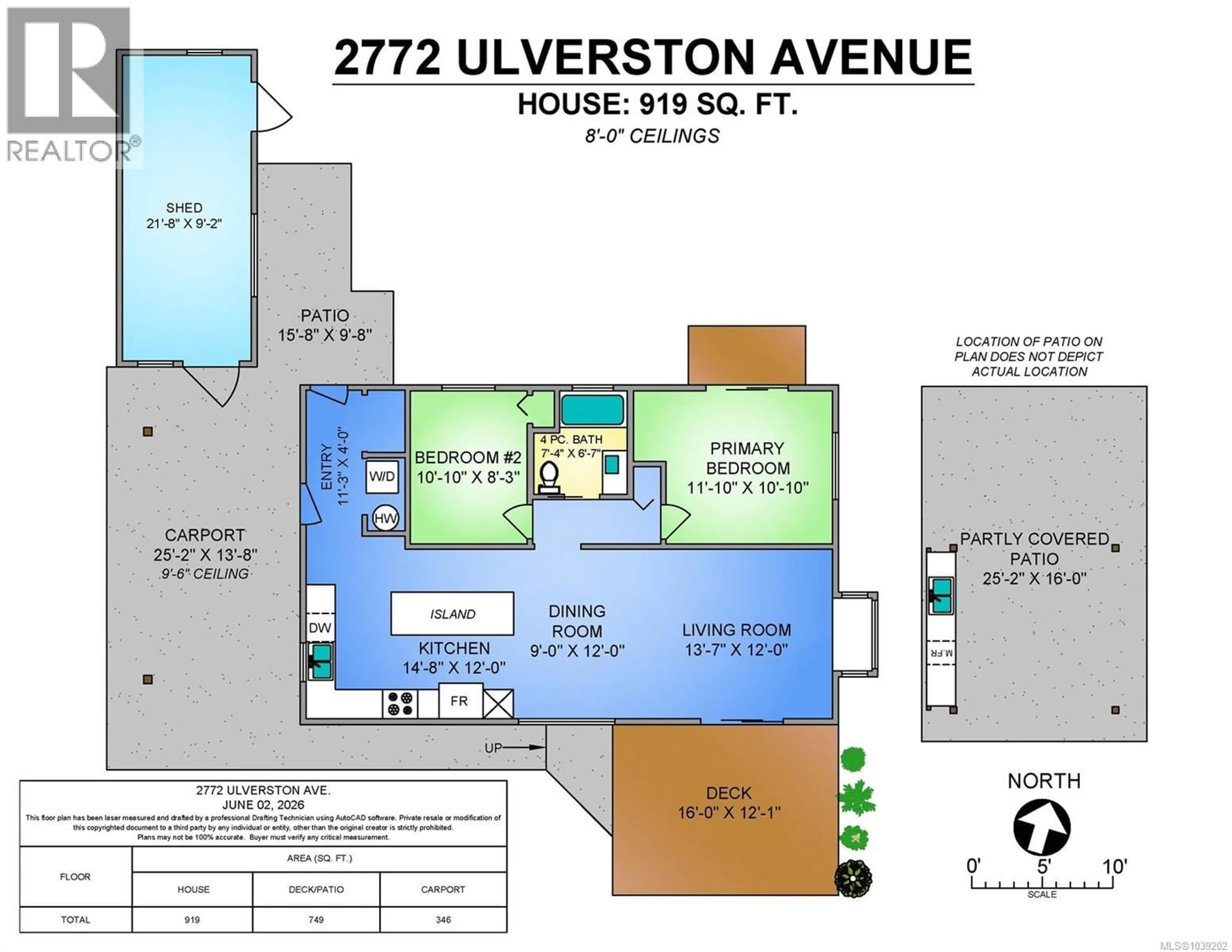 Floor plan for 2772 ULVERSTON AVENUE, Cumberland British Columbia V0R1S0