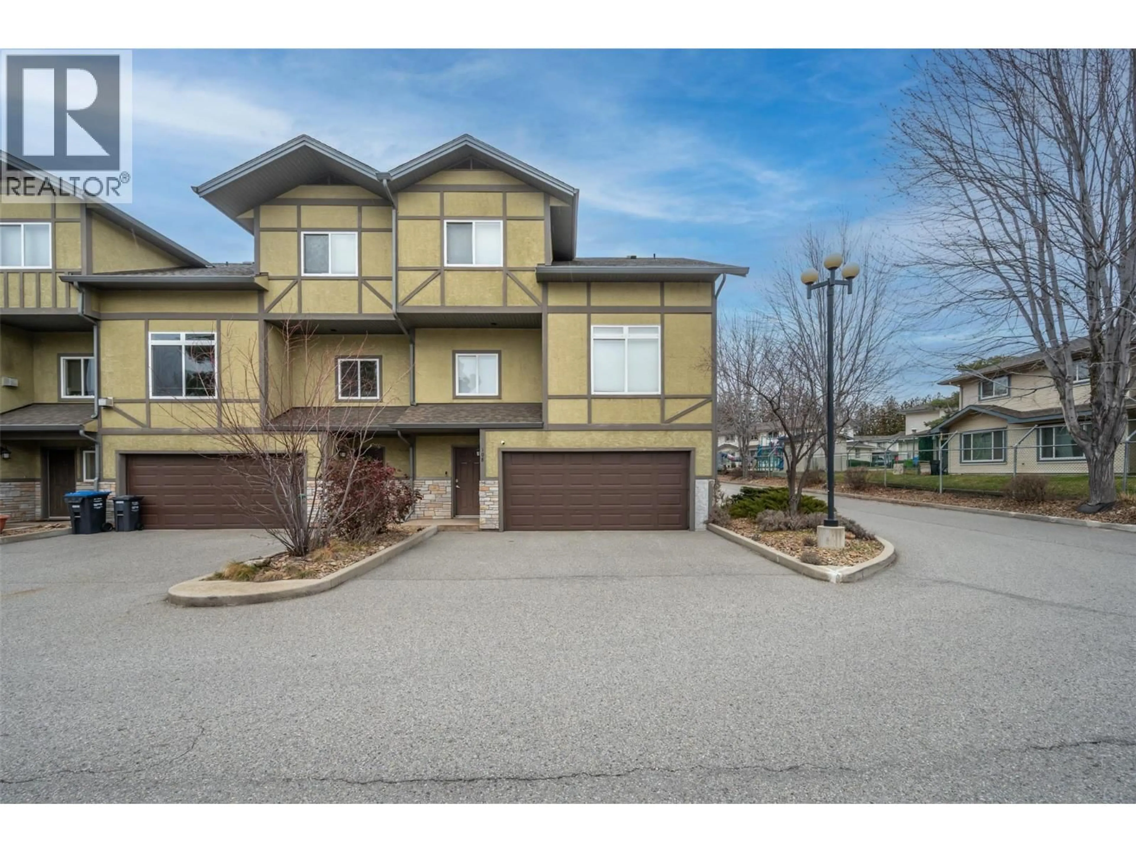 A pic from outside/outdoor area/front of a property/back of a property/a pic from drone, street for 108 - 48 GALT AVENUE, Penticton British Columbia V2A9C3