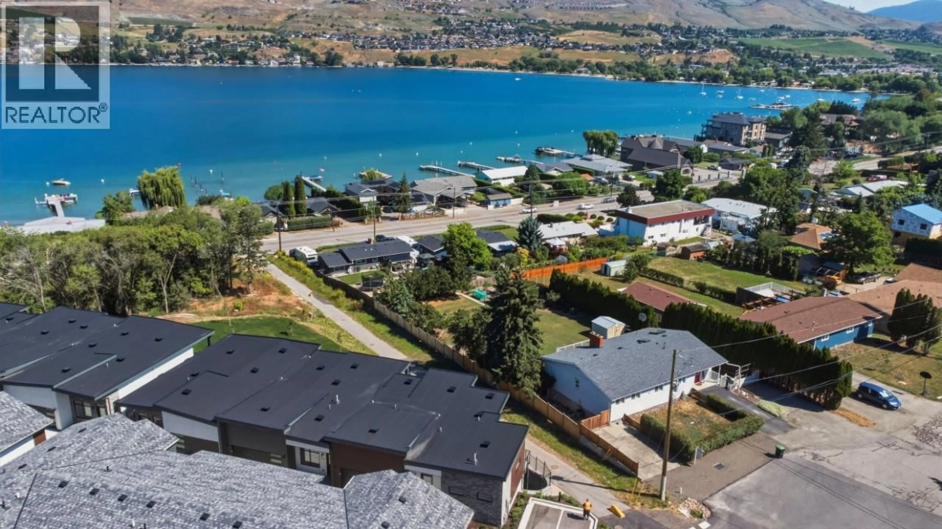 A pic from outside/outdoor area/front of a property/back of a property/a pic from drone, water/lake/river/ocean view for 29 - 7599 KLINGER ROAD, Okanagan Landing British Columbia V1H0B2