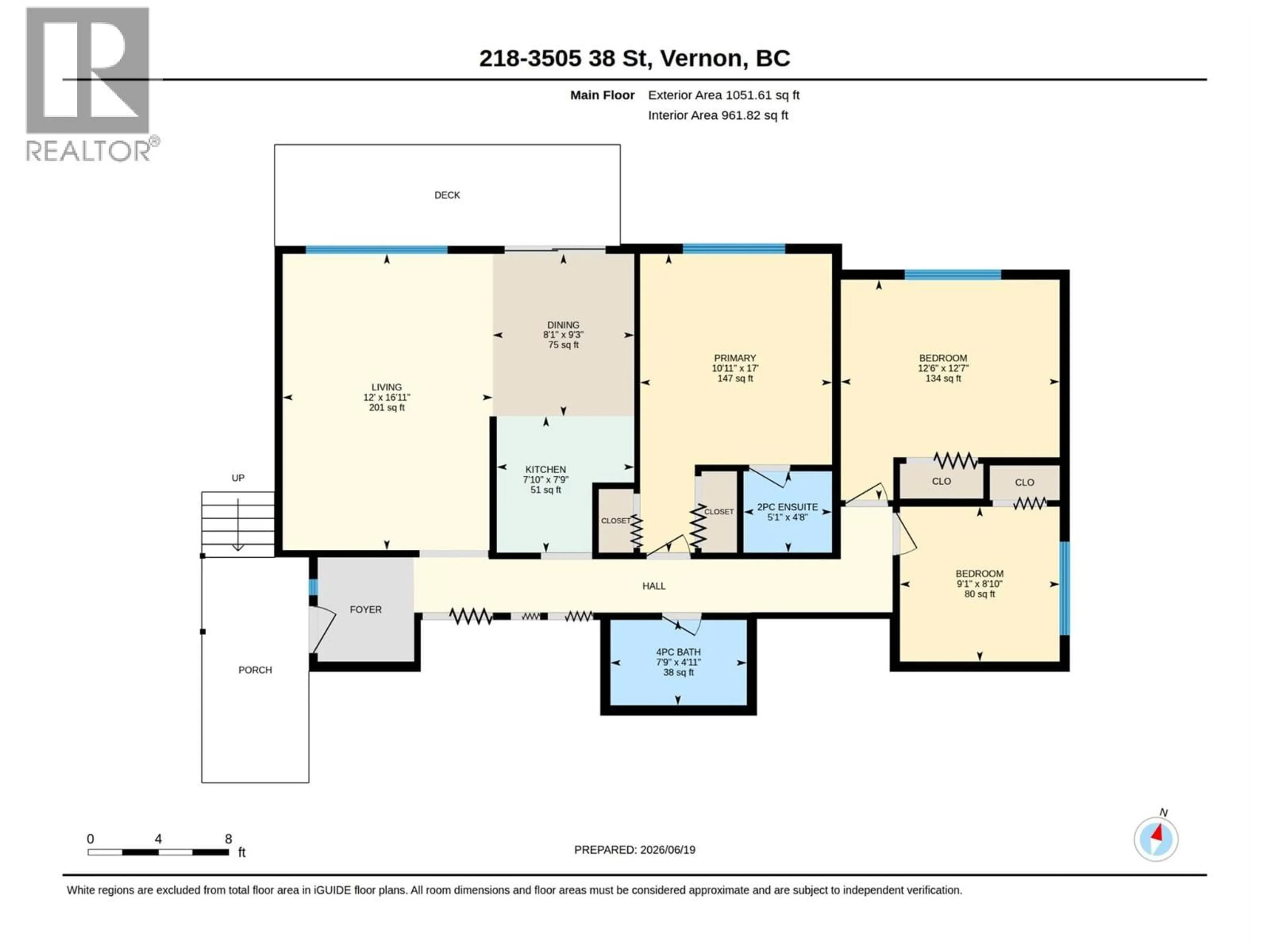 Floor plan for 218 - 3505 38 STREET, Vernon British Columbia V1T6X1