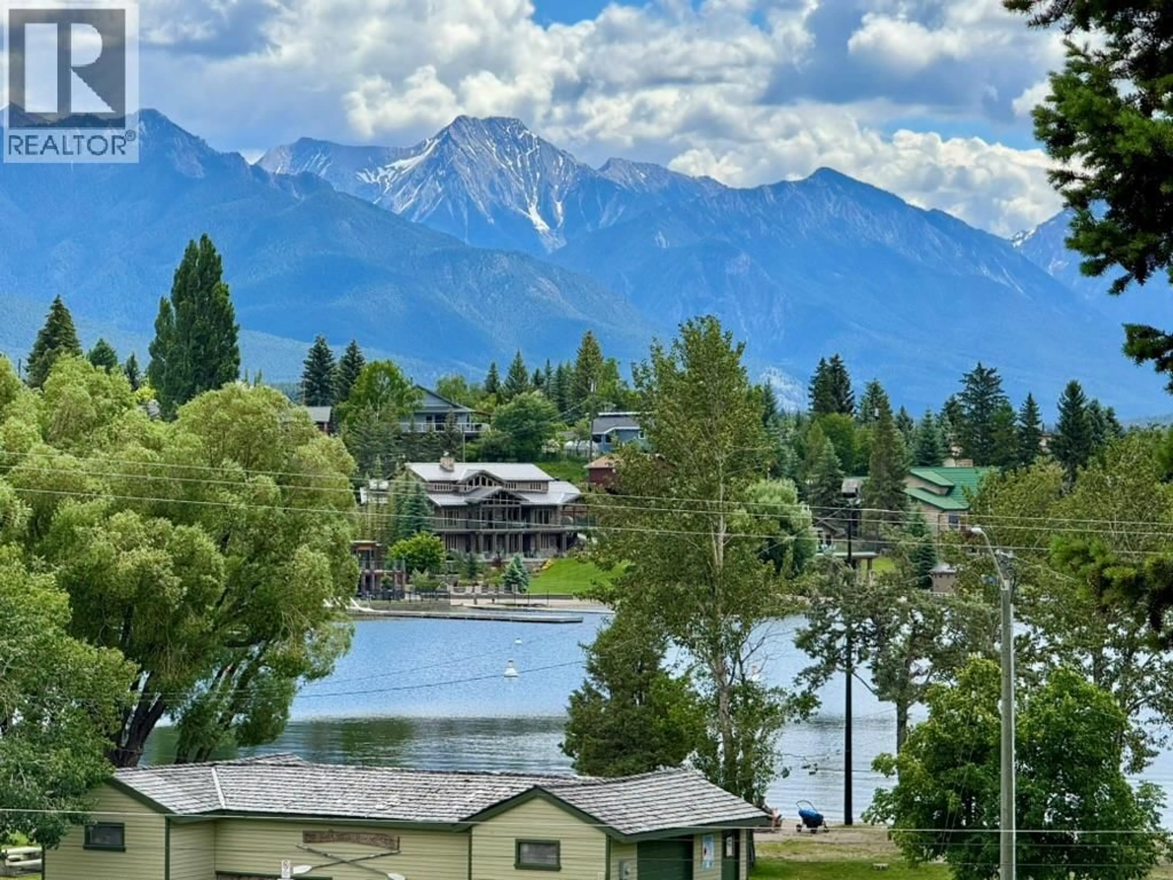 A pic from outside/outdoor area/front of a property/back of a property/a pic from drone, mountain view for 1725 6TH AVE AVENUE, Invermere British Columbia V0A1K0