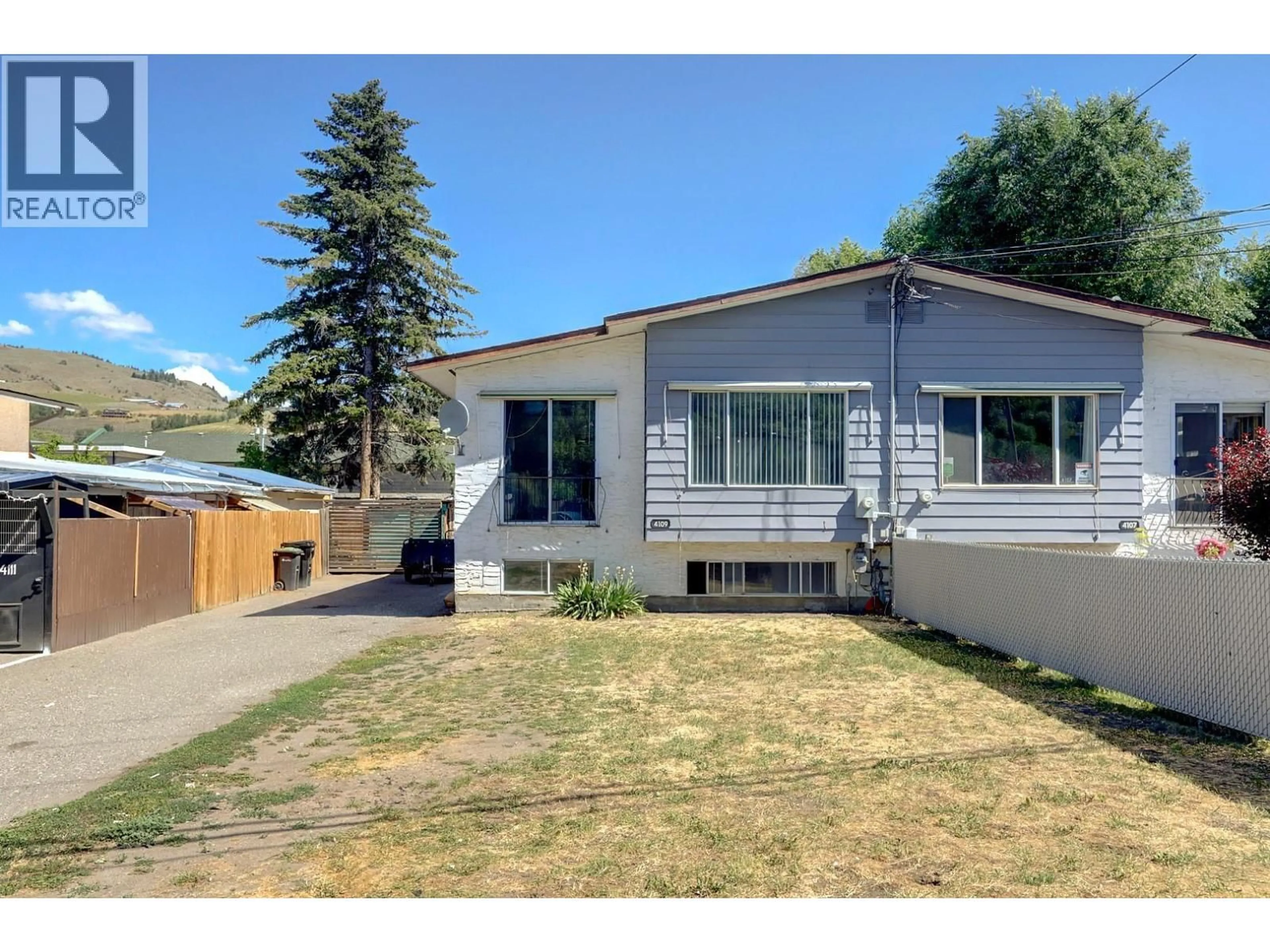 Home with vinyl exterior material, street for 4109 24 AVENUE, Vernon British Columbia V1T1M1
