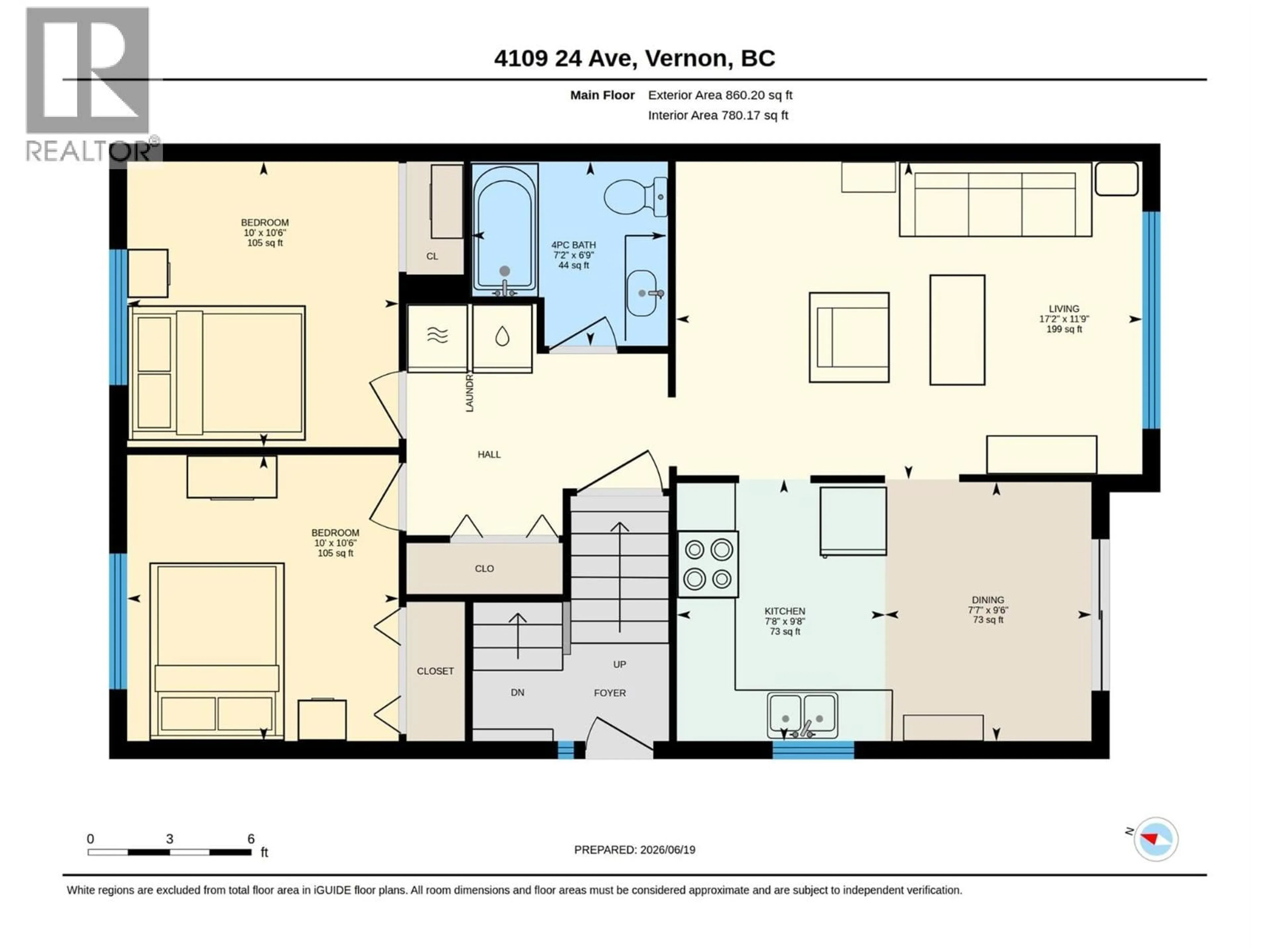 Floor plan for 4109 24 AVENUE, Vernon British Columbia V1T1M1