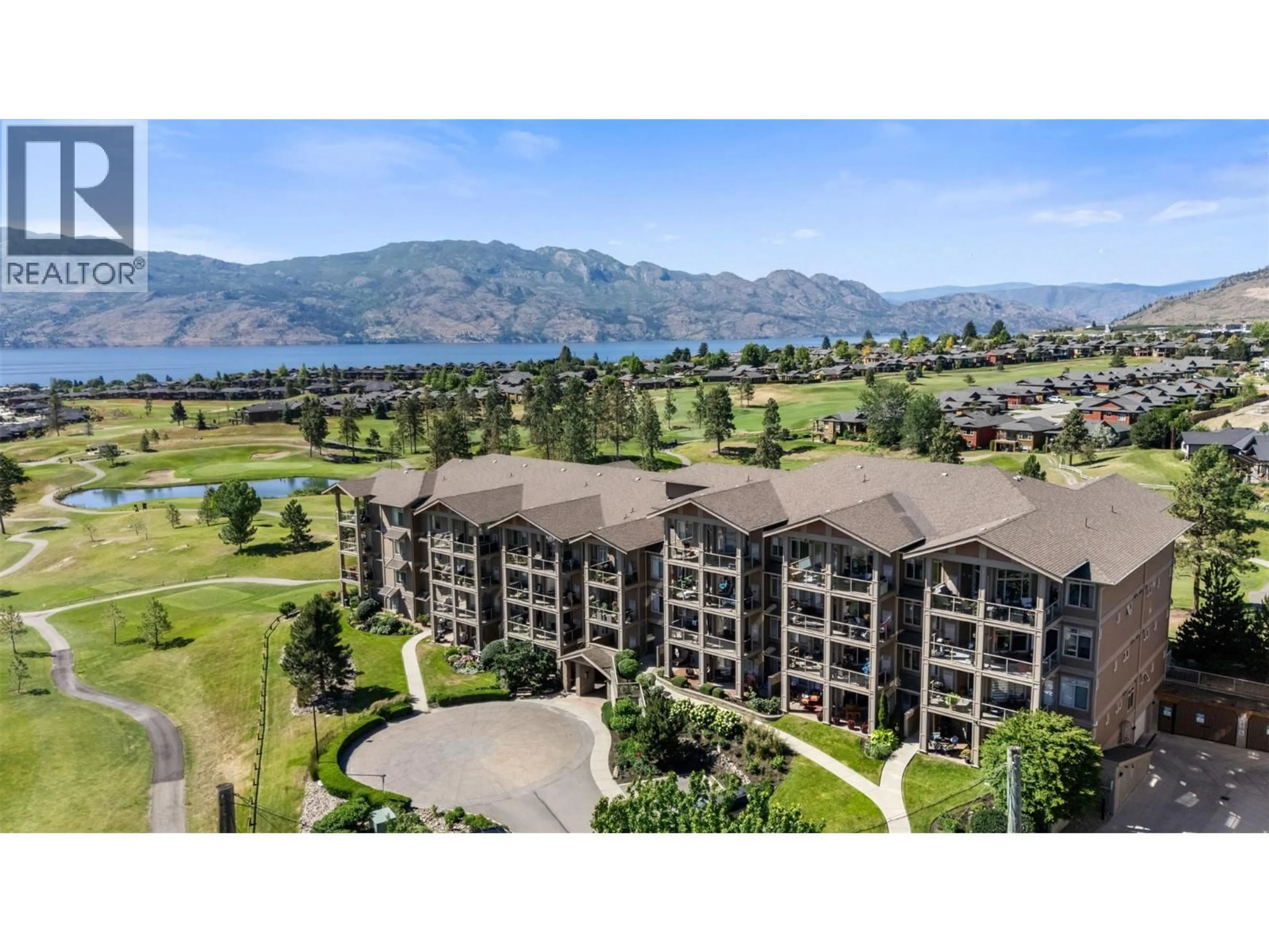 A pic from outside/outdoor area/front of a property/back of a property/a pic from drone, water/lake/river/ocean view for 212 - 3545 CARRINGTON ROAD, West Kelowna British Columbia V4T3A1