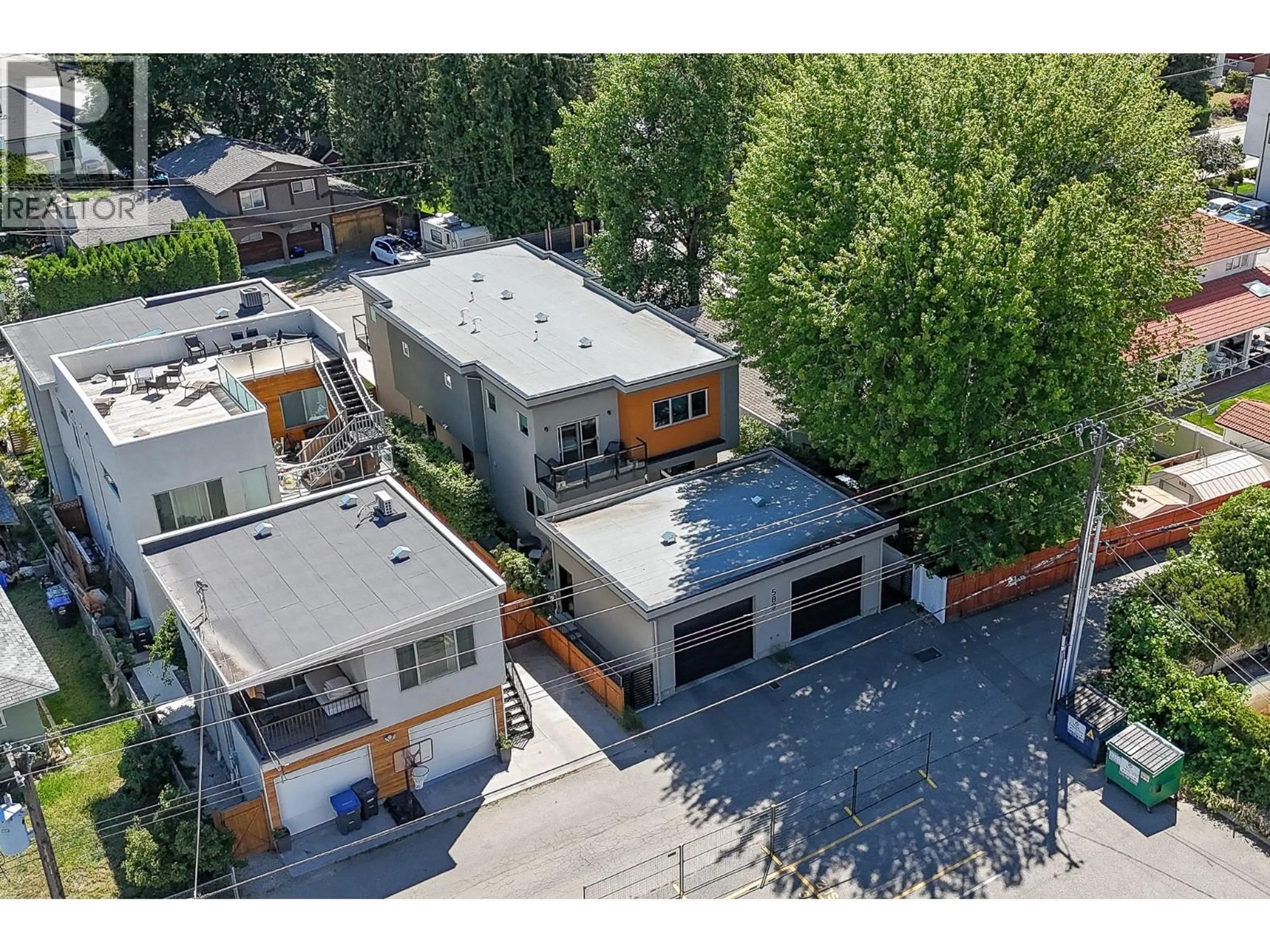 A pic from outside/outdoor area/front of a property/back of a property/a pic from drone, street for 102 - 589 CHURCHILL AVENUE, Penticton British Columbia V2A1E2