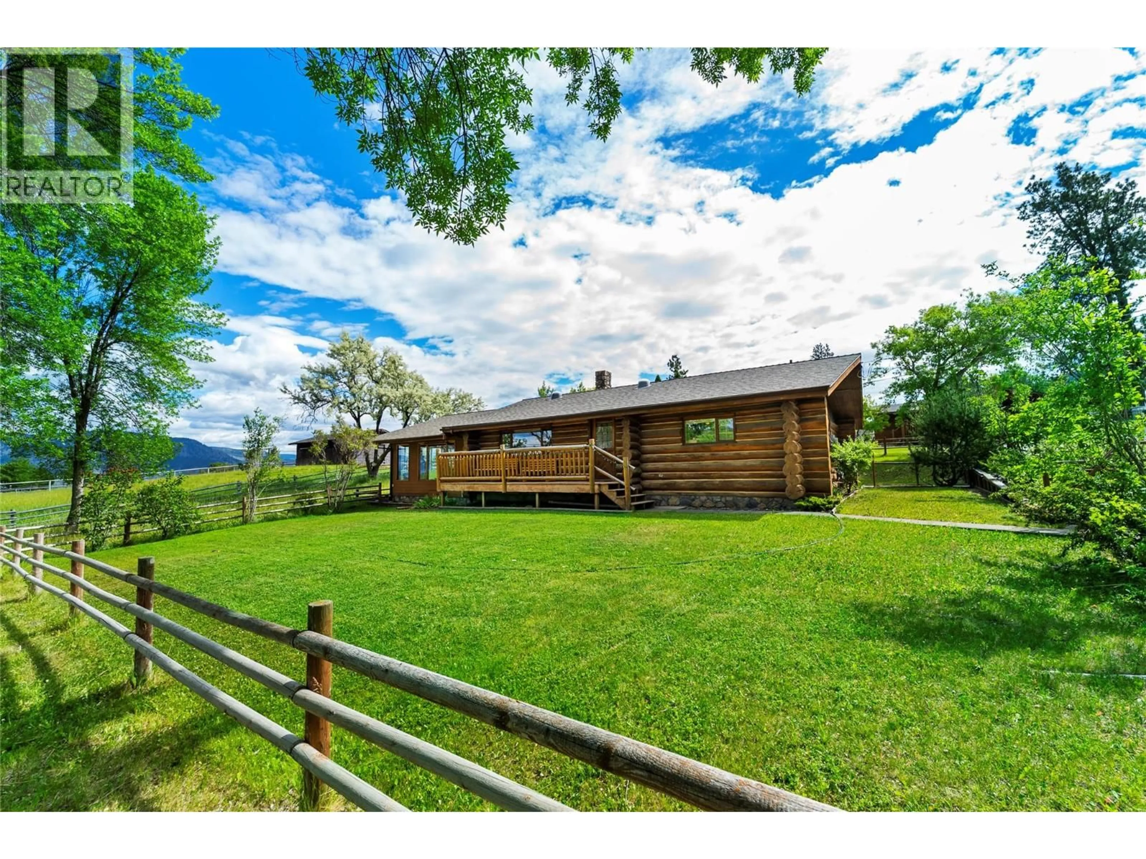A pic from outside/outdoor area/front of a property/back of a property/a pic from drone, mountain view for 3069 FOX FARM ROAD, Merritt British Columbia V1K1B8