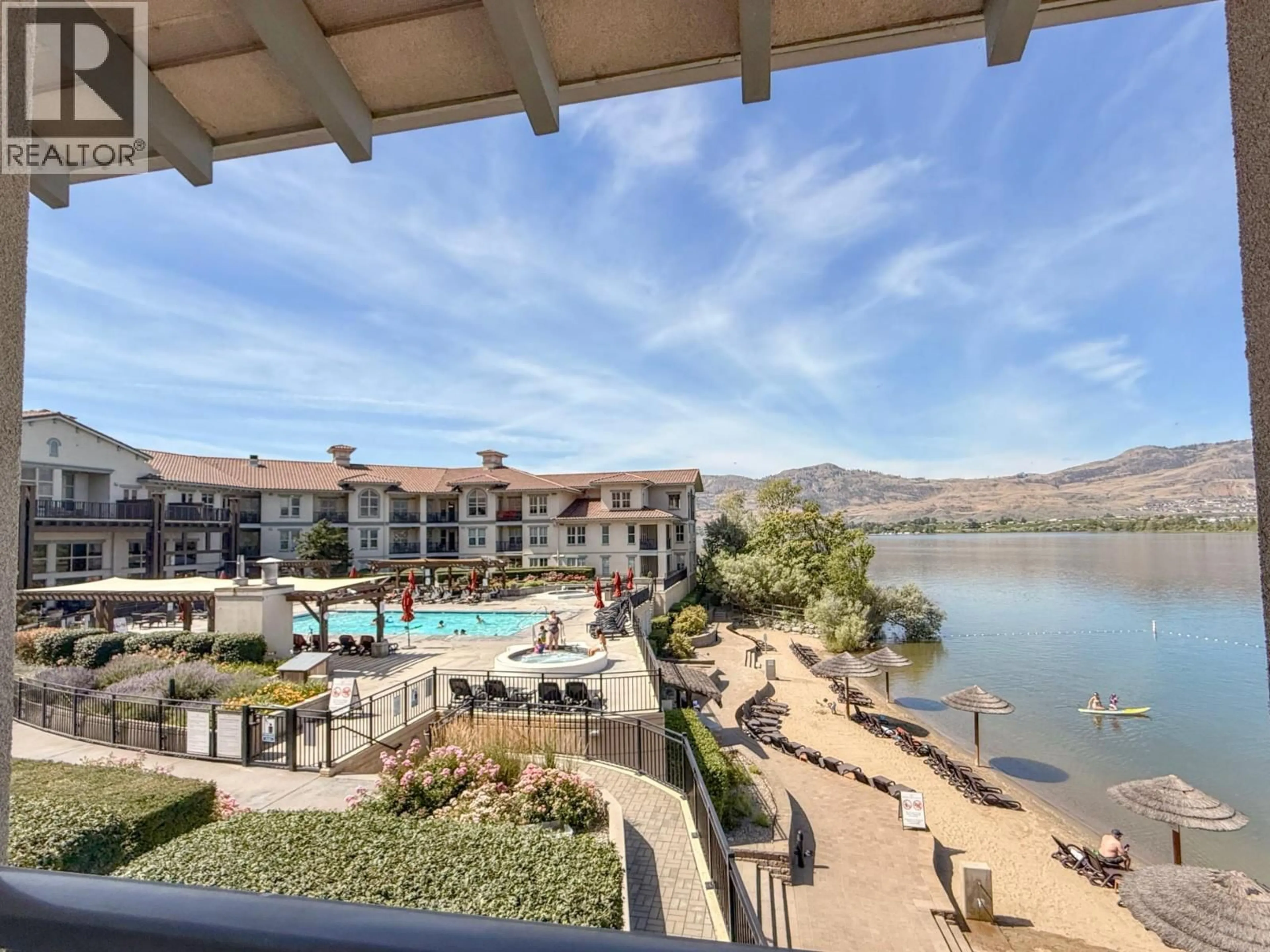 Patio, water/lake/river/ocean view for 241 - 4200 LAKESHORE DRIVE, Osoyoos British Columbia V0H1V6